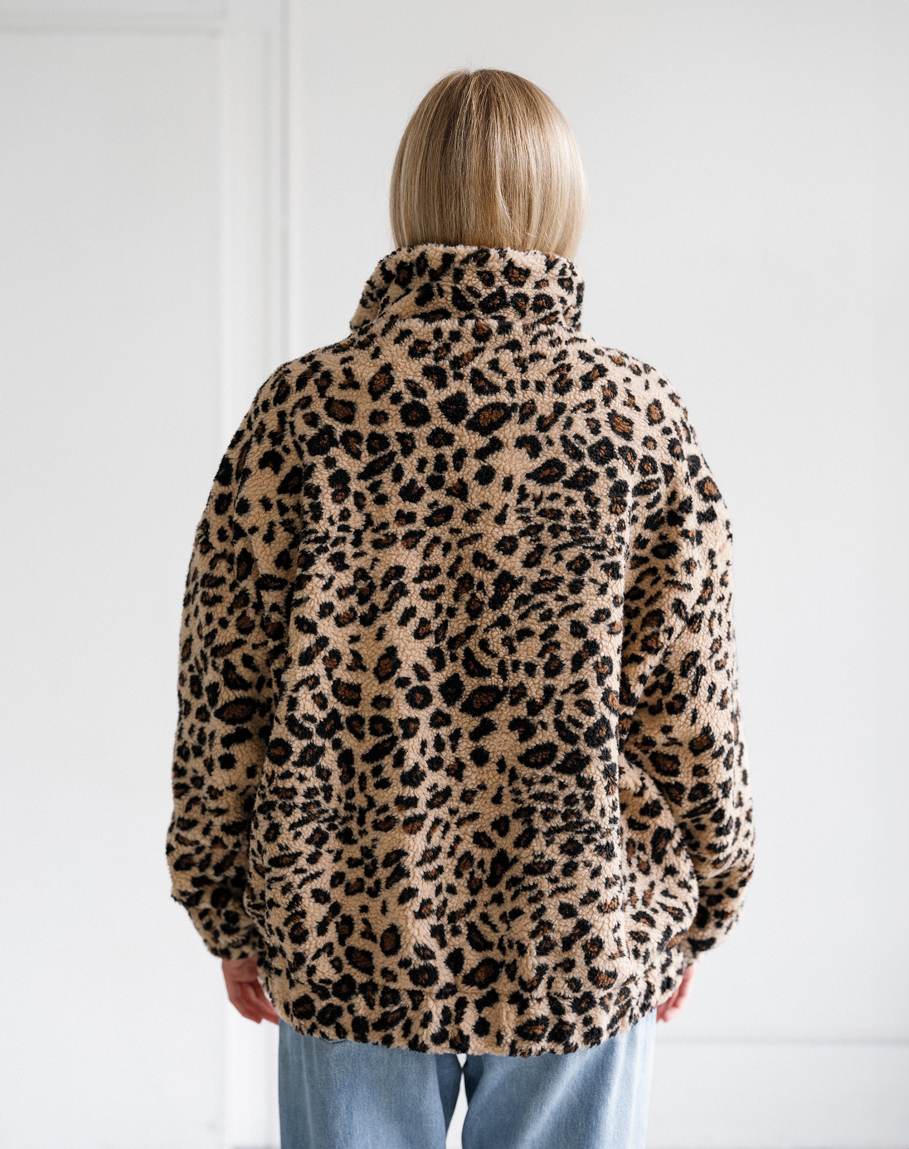 Leopard Sherpa Jacket