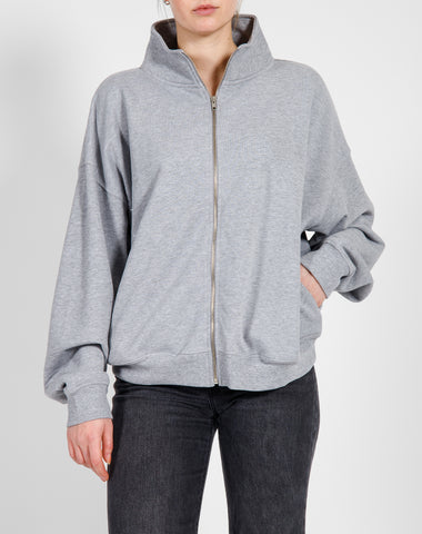 The Cropped Classic Hoodie | Washed Grey