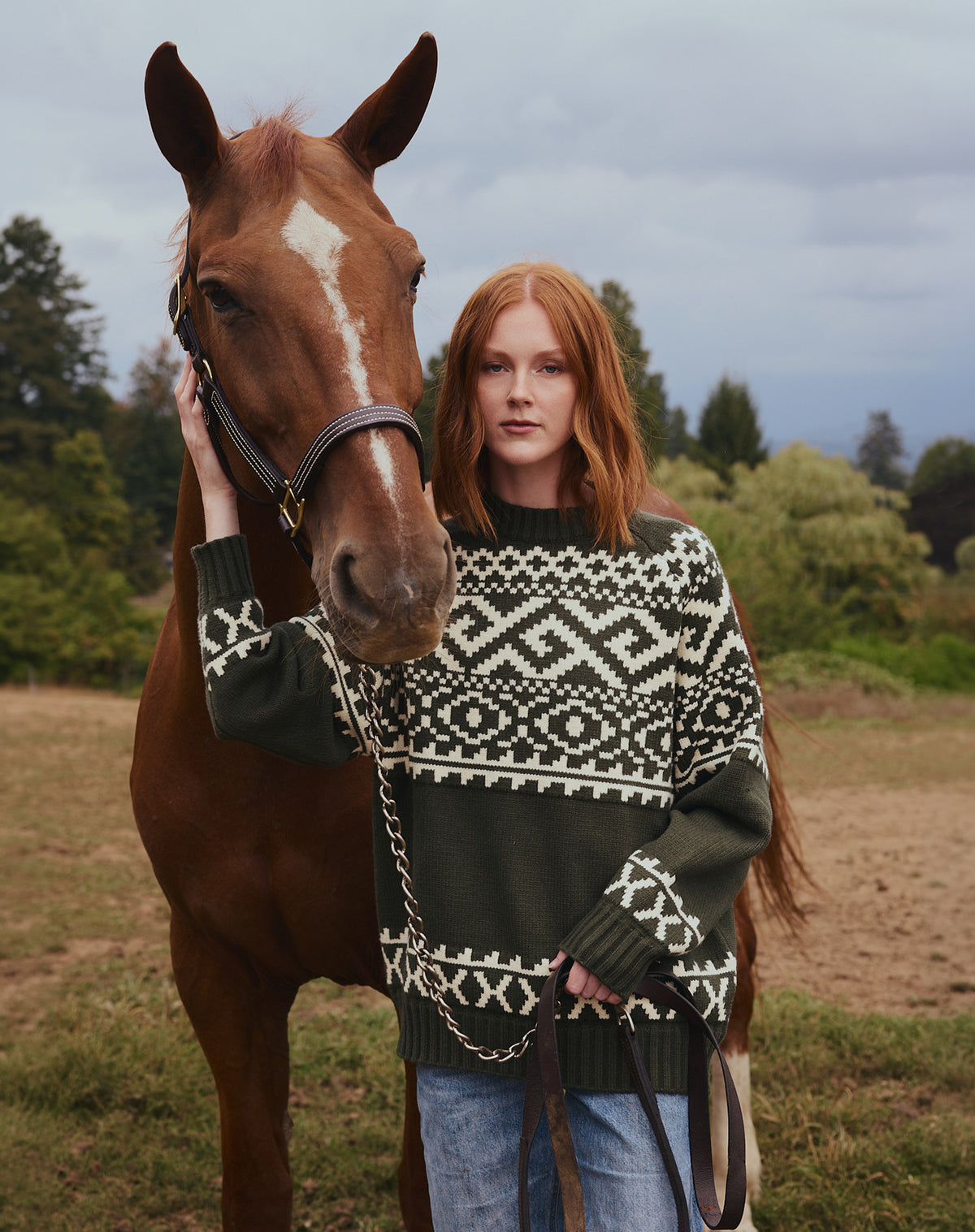 Fair Isle Knit Sweater
