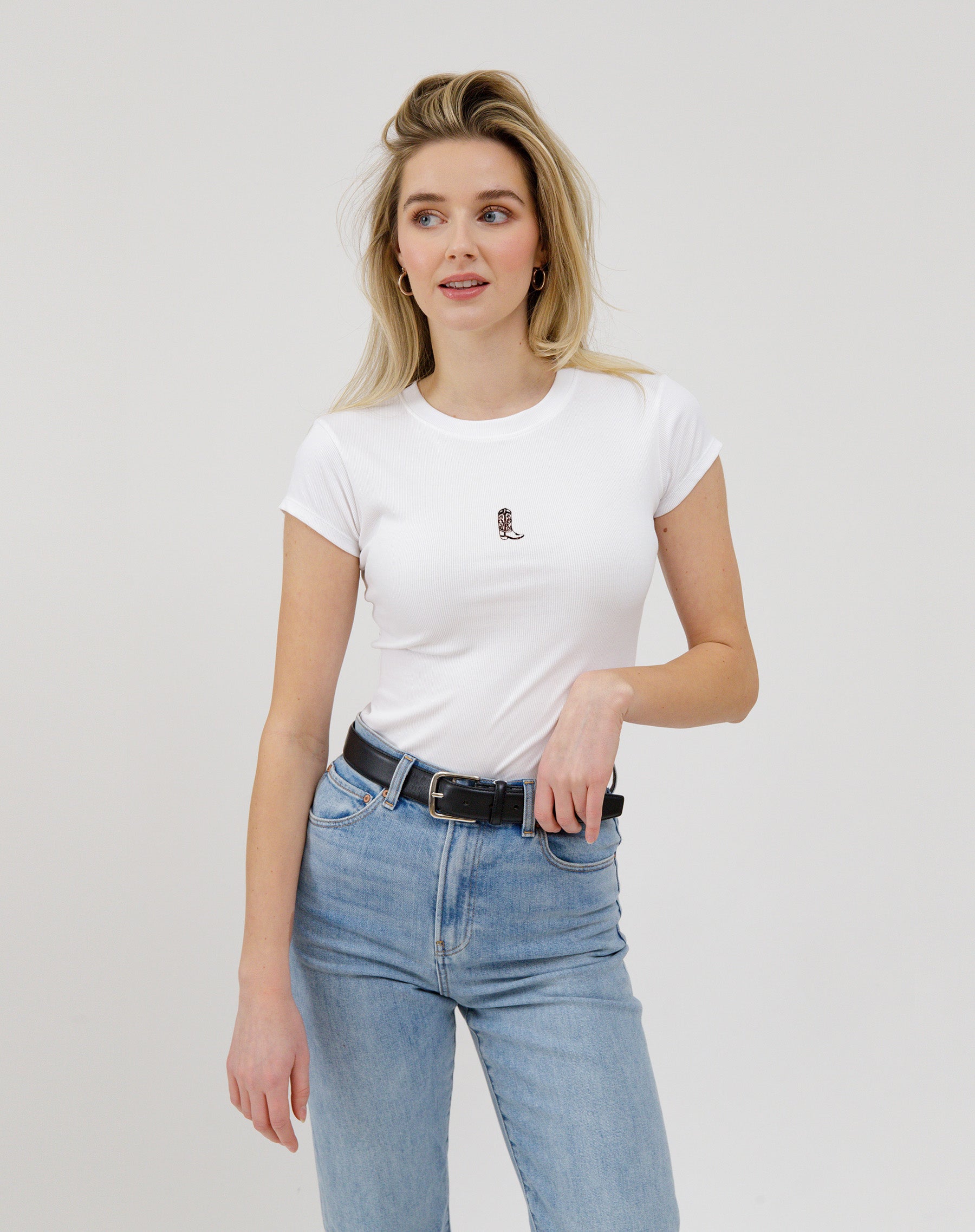 Cowboy Boot Ribbed Tee