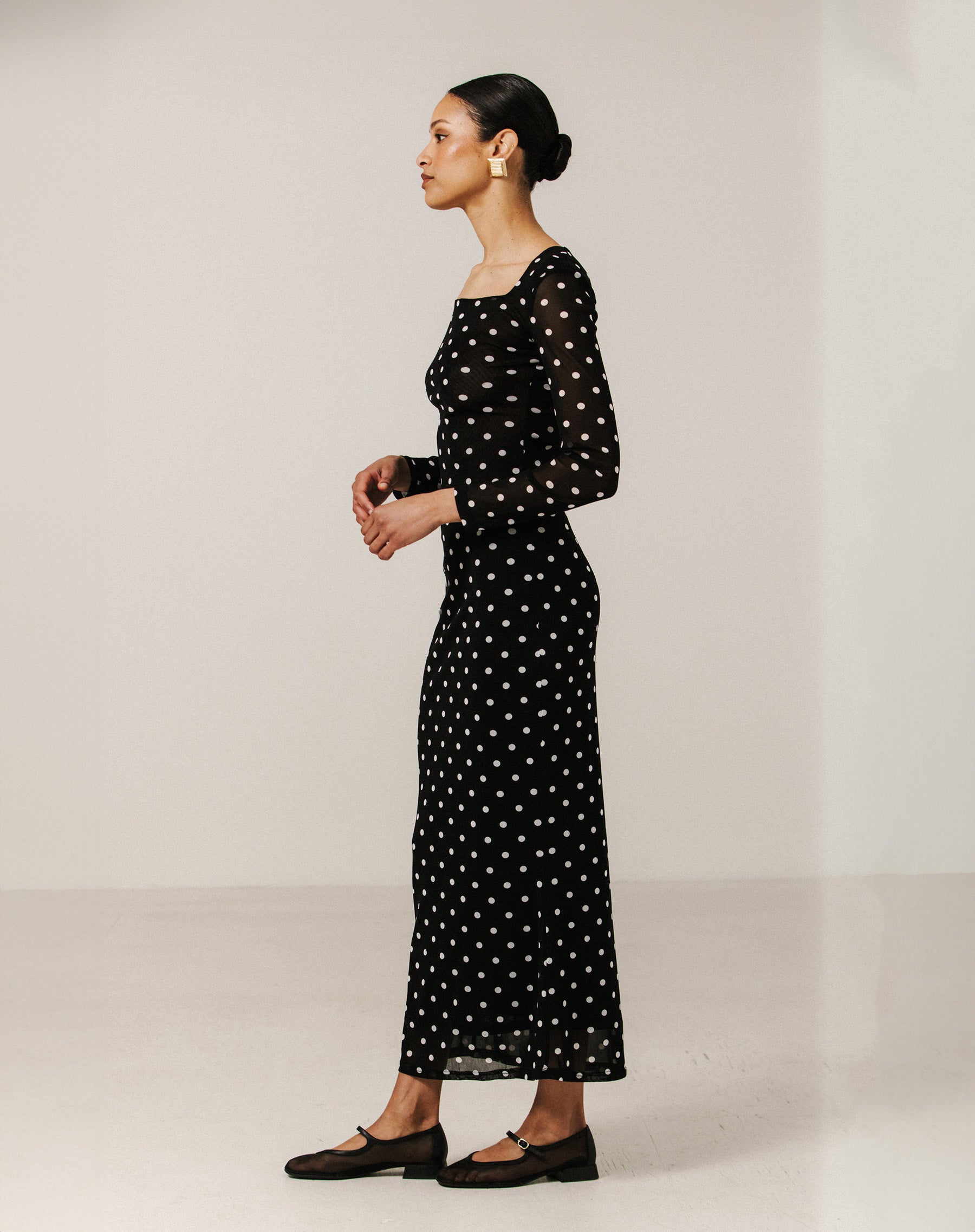 Mesh Maxi Tube Skirt