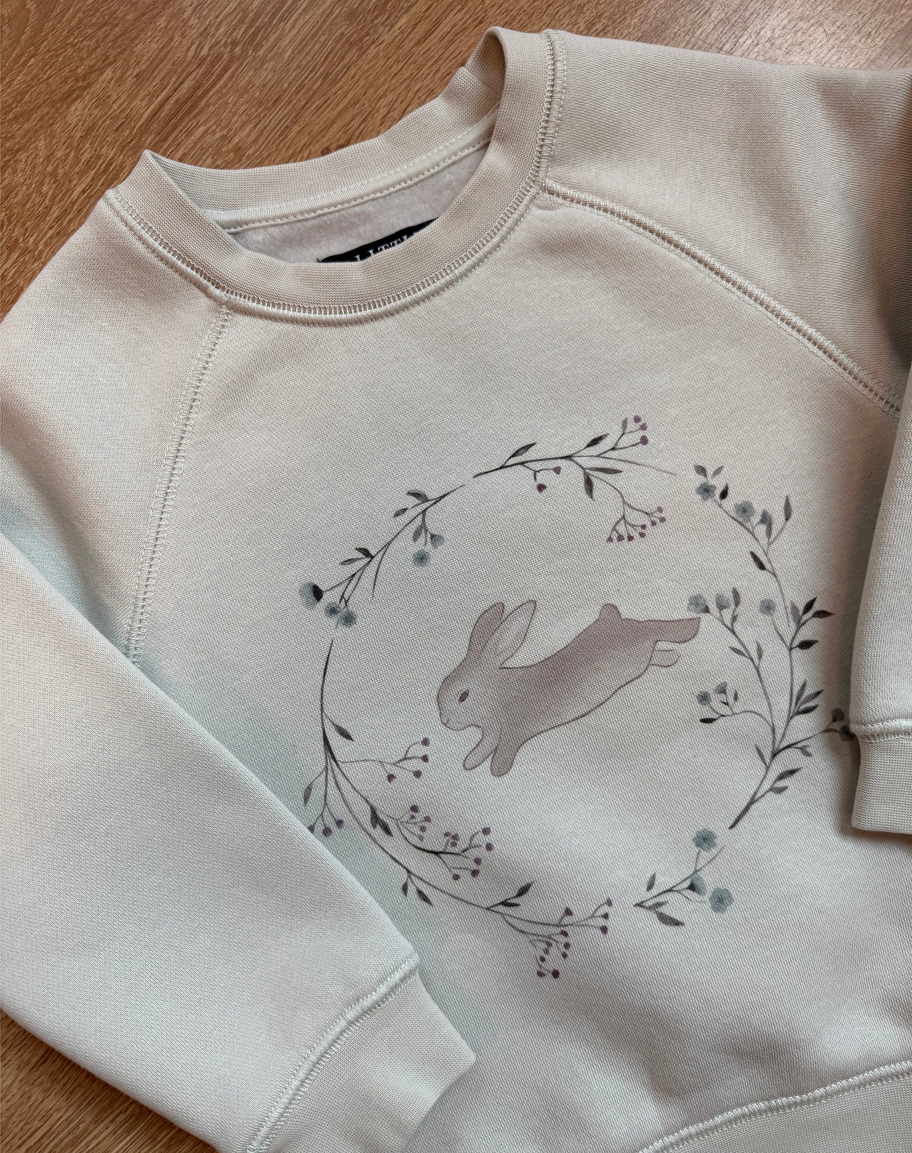 Kids Easter Bunny Raglan Crew
