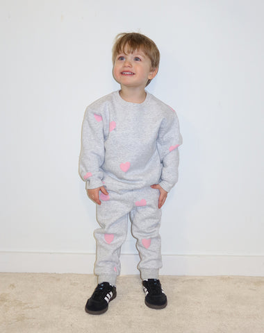 'All Over Stars' Little Babes Jogger  | Pebble Grey
