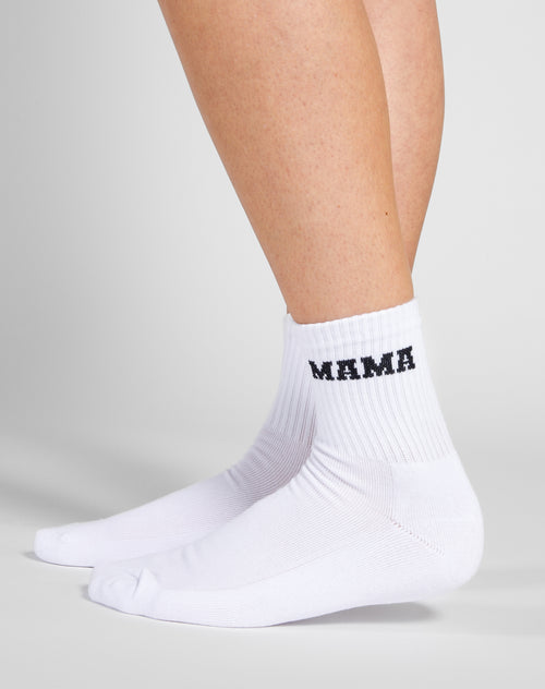 ‘Mama’ Sock | White