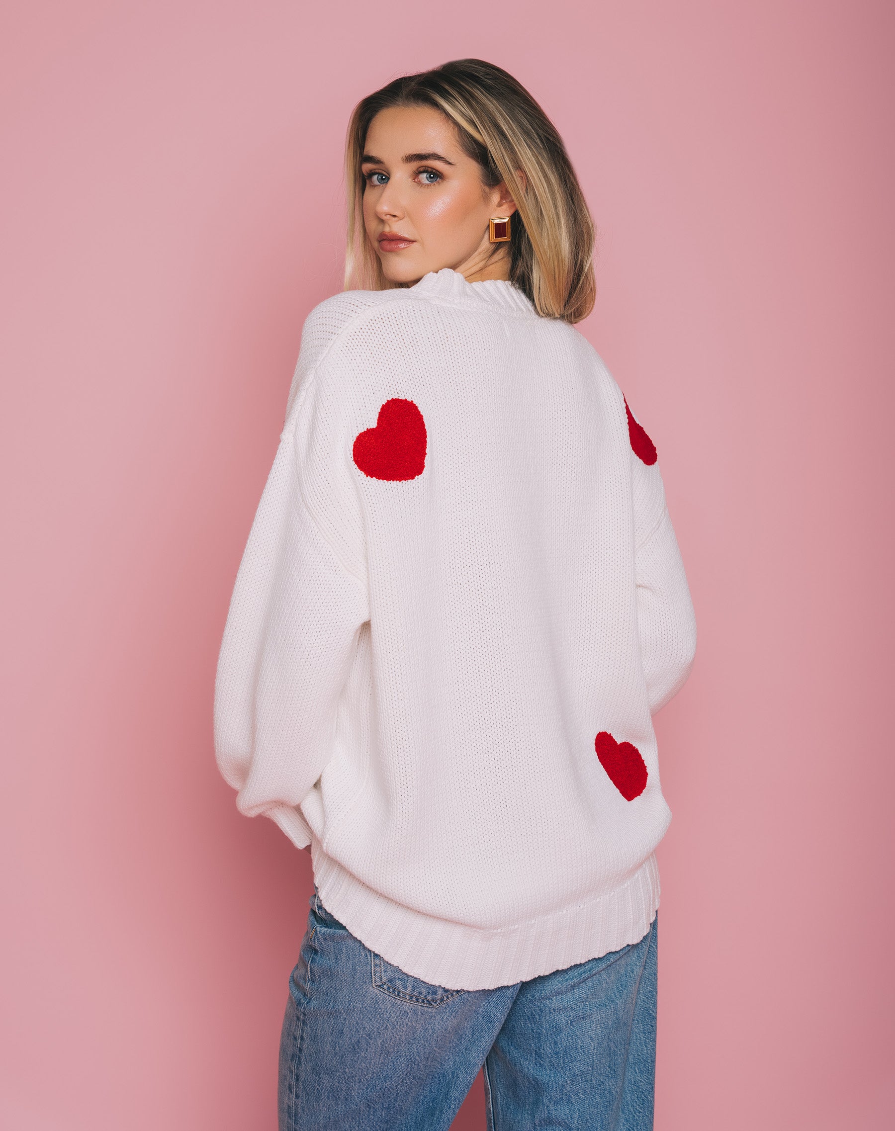 Heart Oversized Cardigan – BRUNETTE The Label