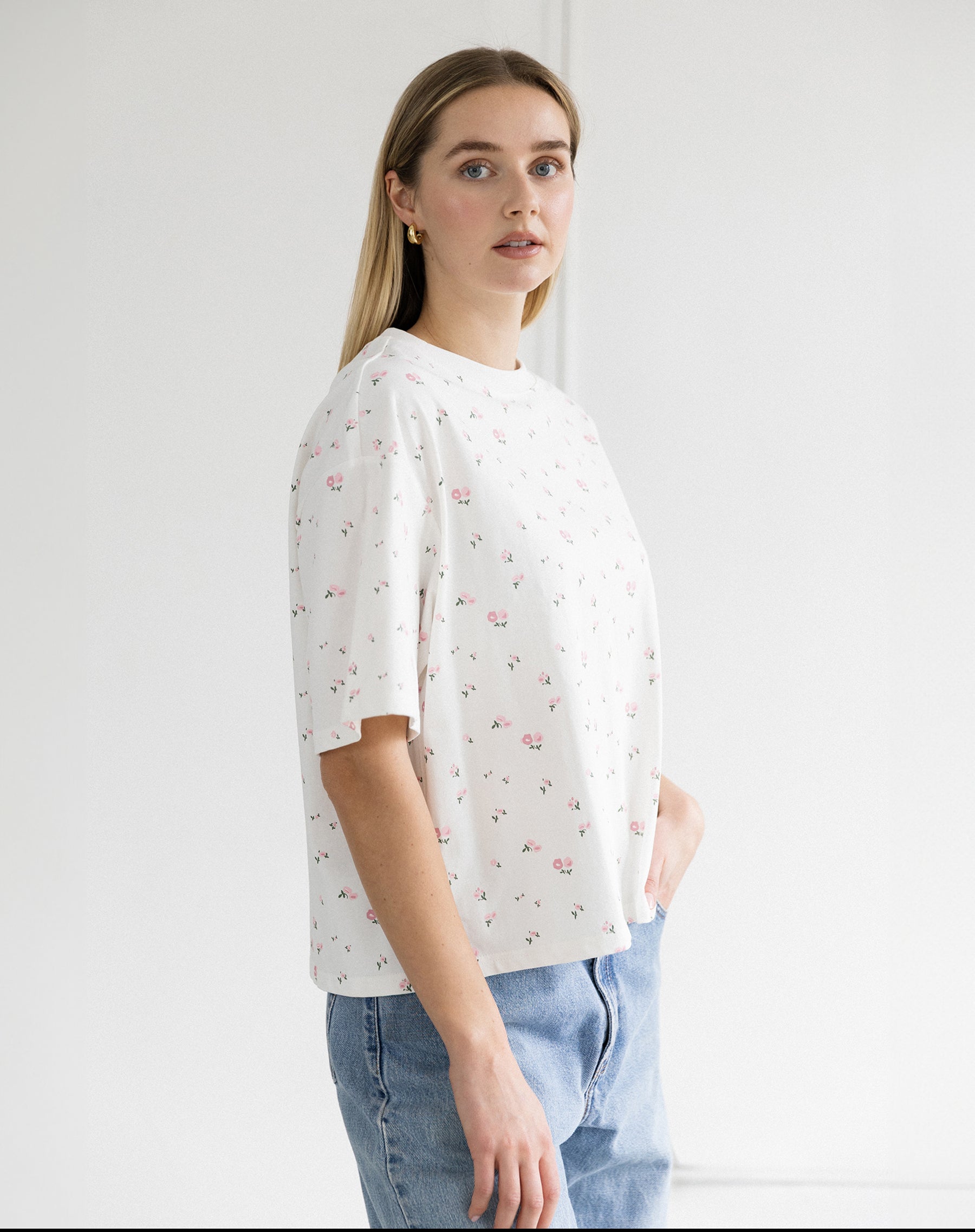 Floral Boxy Tee