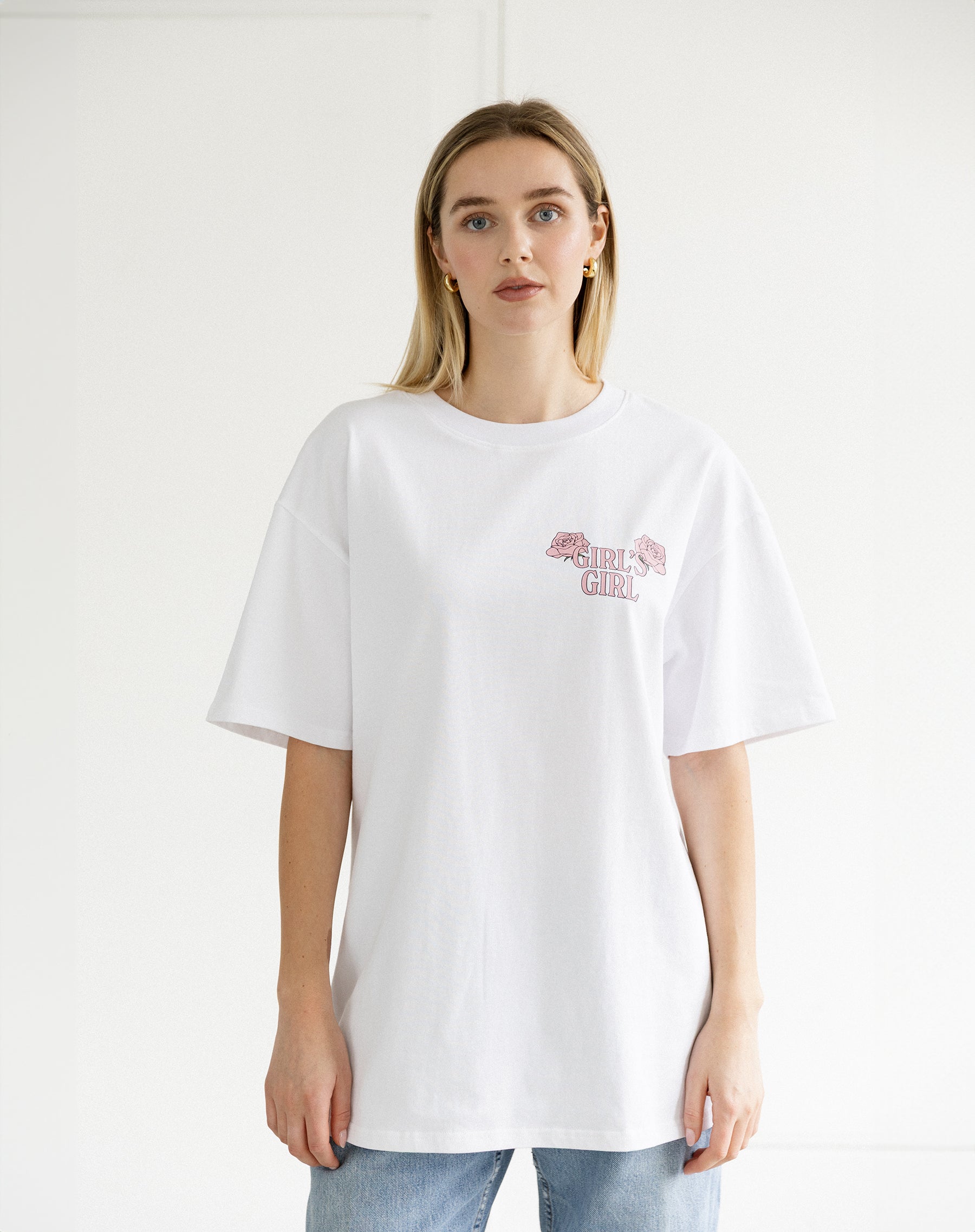 "Girl's Girl" Oversized Boxy Tee