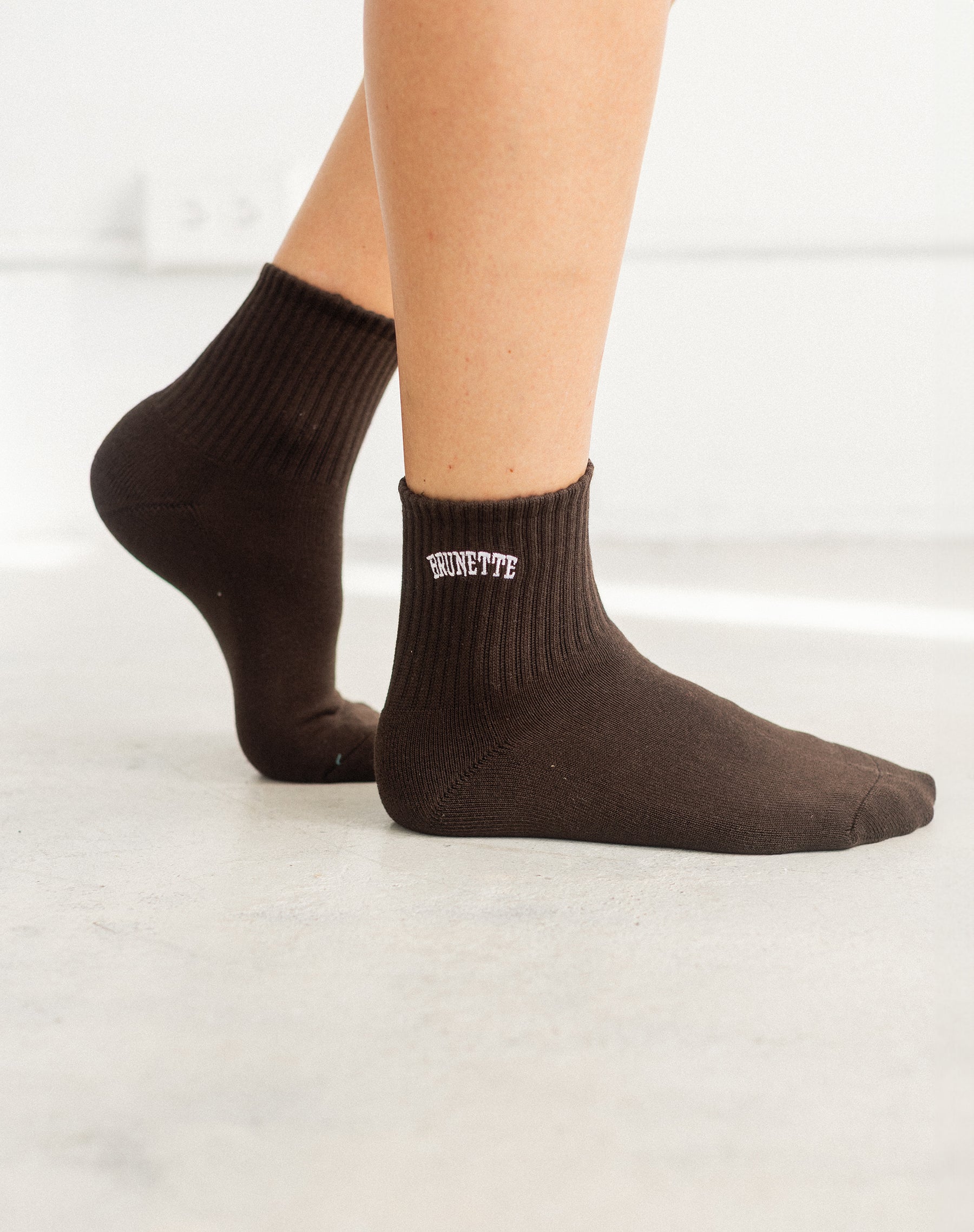 "Brunette" Crew Socks