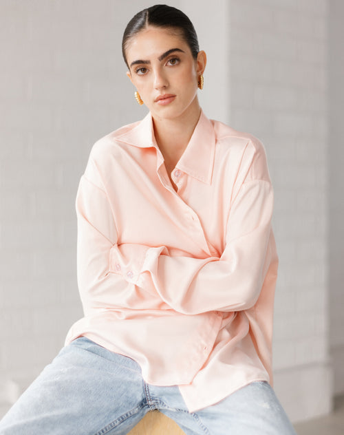 The Satin Button Up Shirt | Bellini