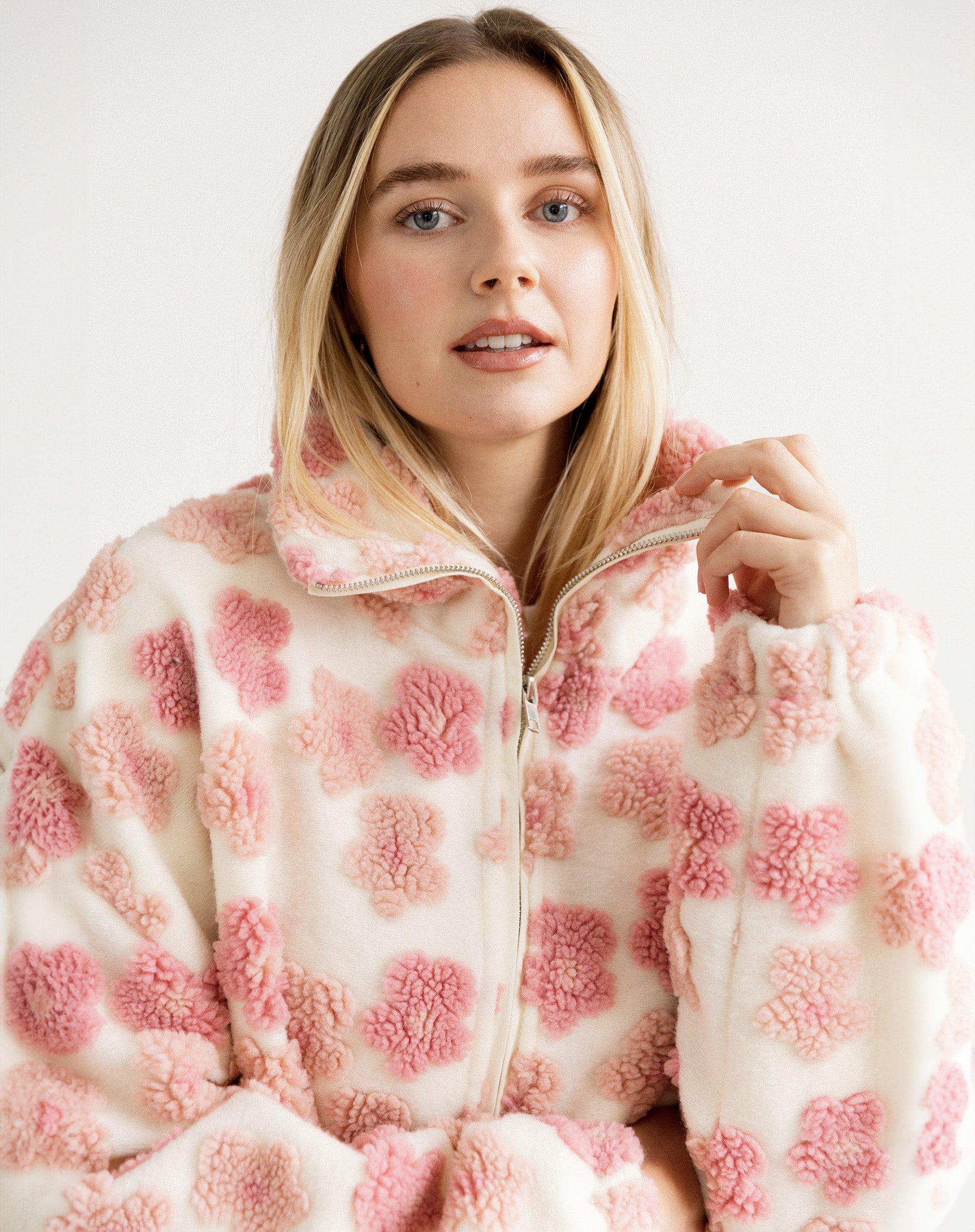Floral Sherpa Jacket