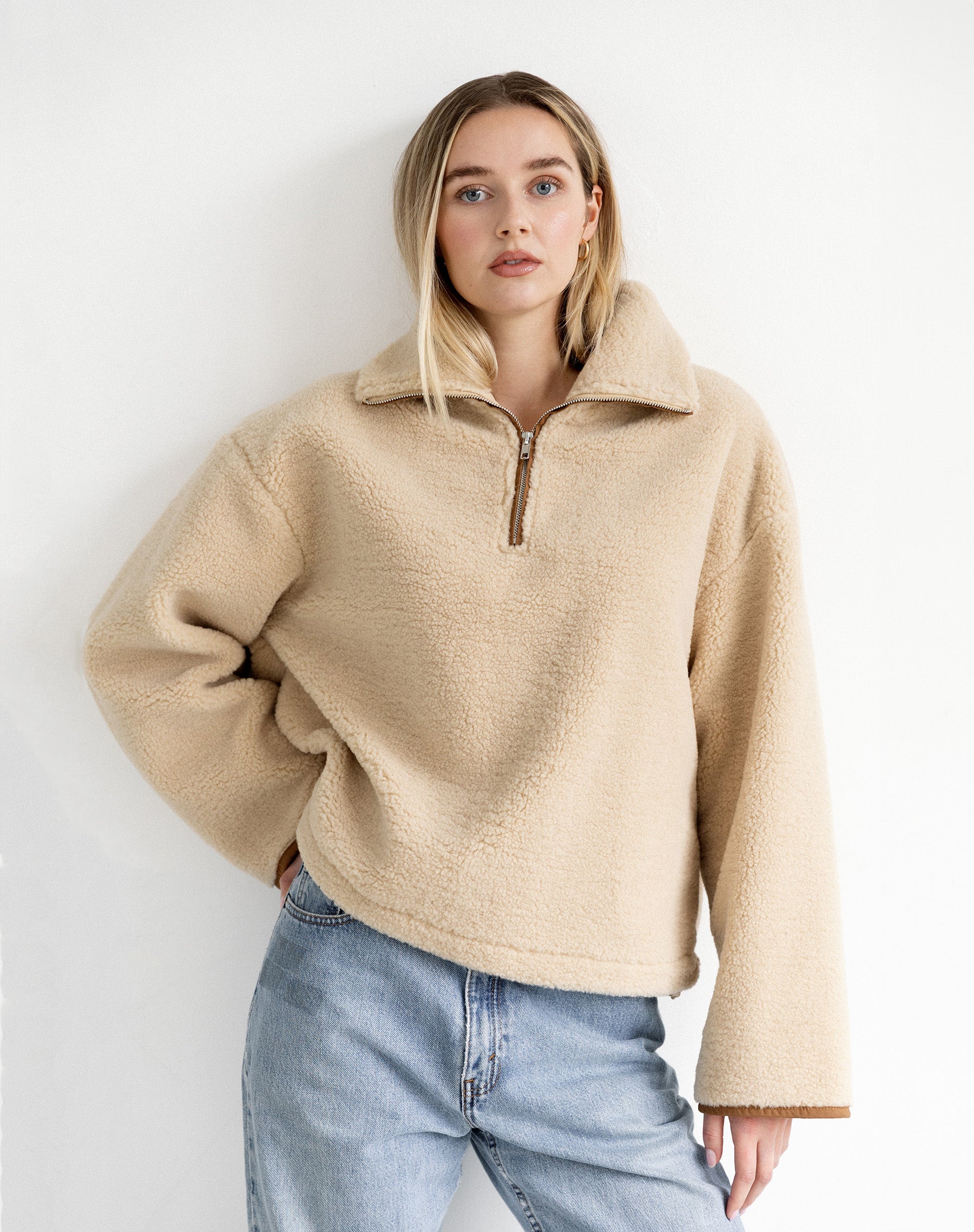 Half Zip Sherpa