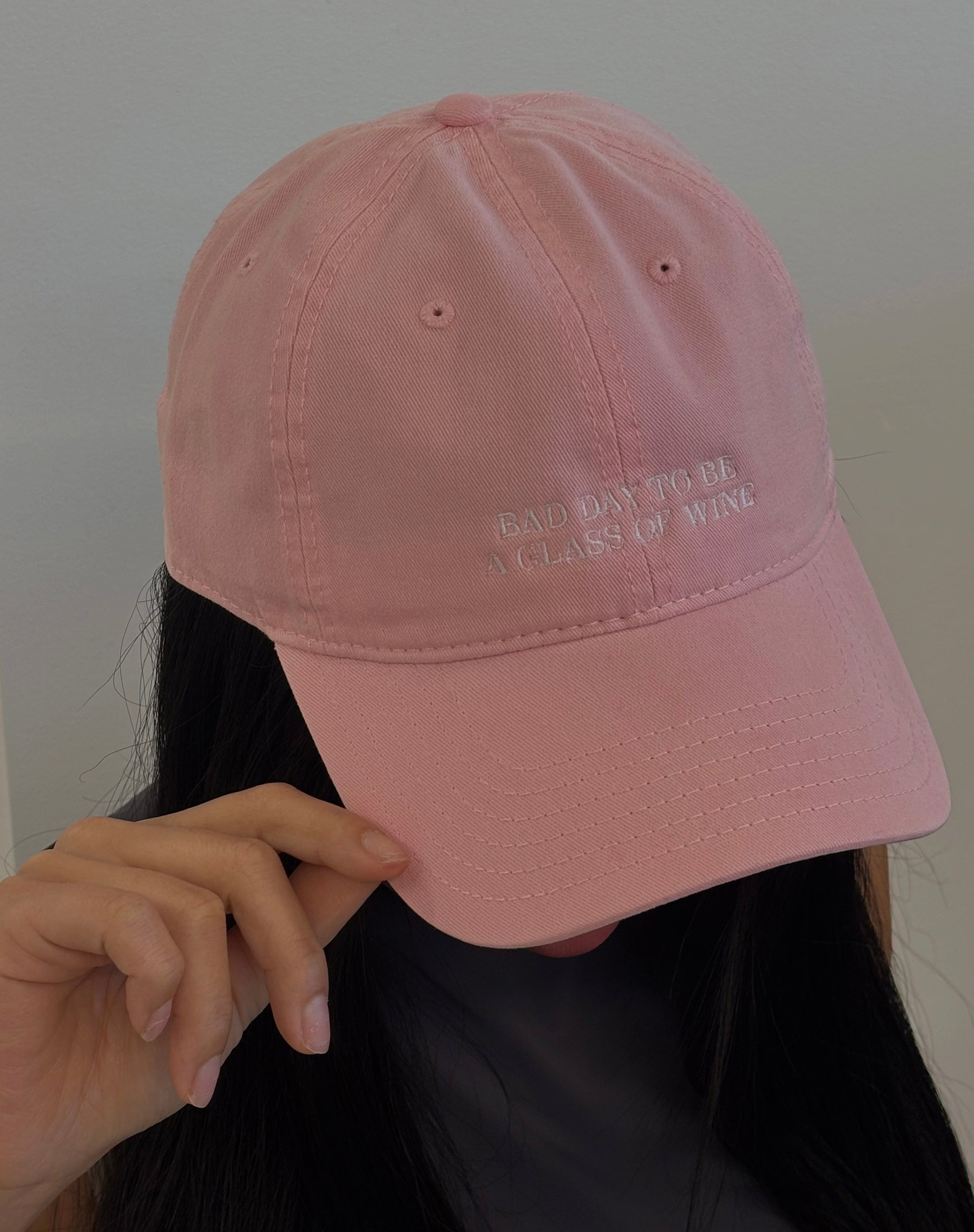 "Bad Day to be a Glass of Wine" Baseball Cap