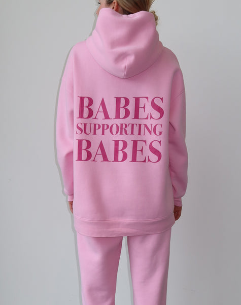 The LOVE YOURSELF Classic Hoodie  Baby Pink by Brunette the Label –  BRUNETTE The Label