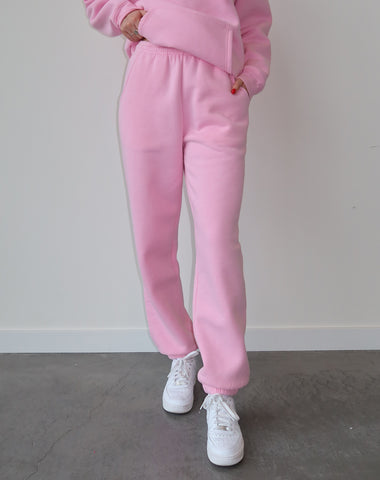 The "BLONDE" Not Your Boyfriend's Varsity Crew Neck Sweatshirt | Fuchsia & Baby Pink