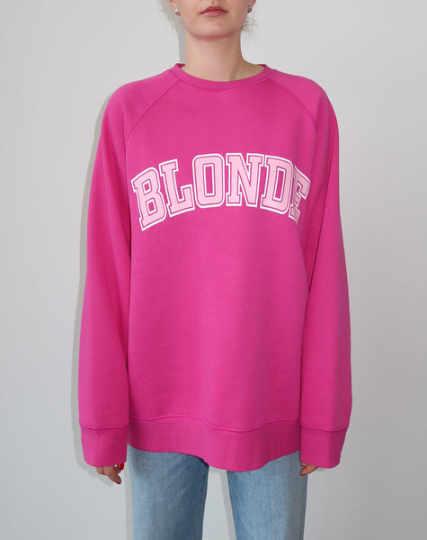 Blonde sale sweatshirt pink