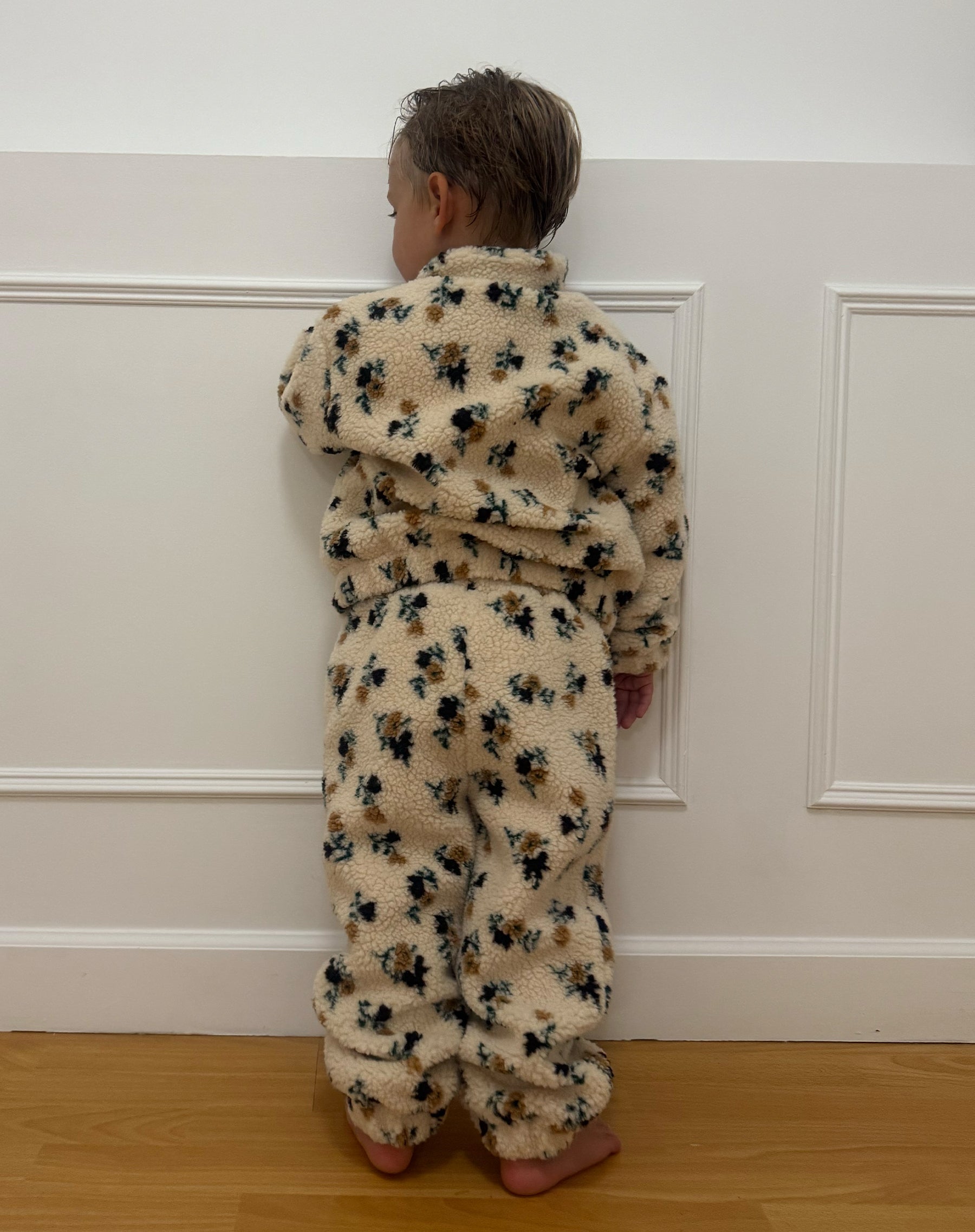 Kids Floral Sherpa Jacket