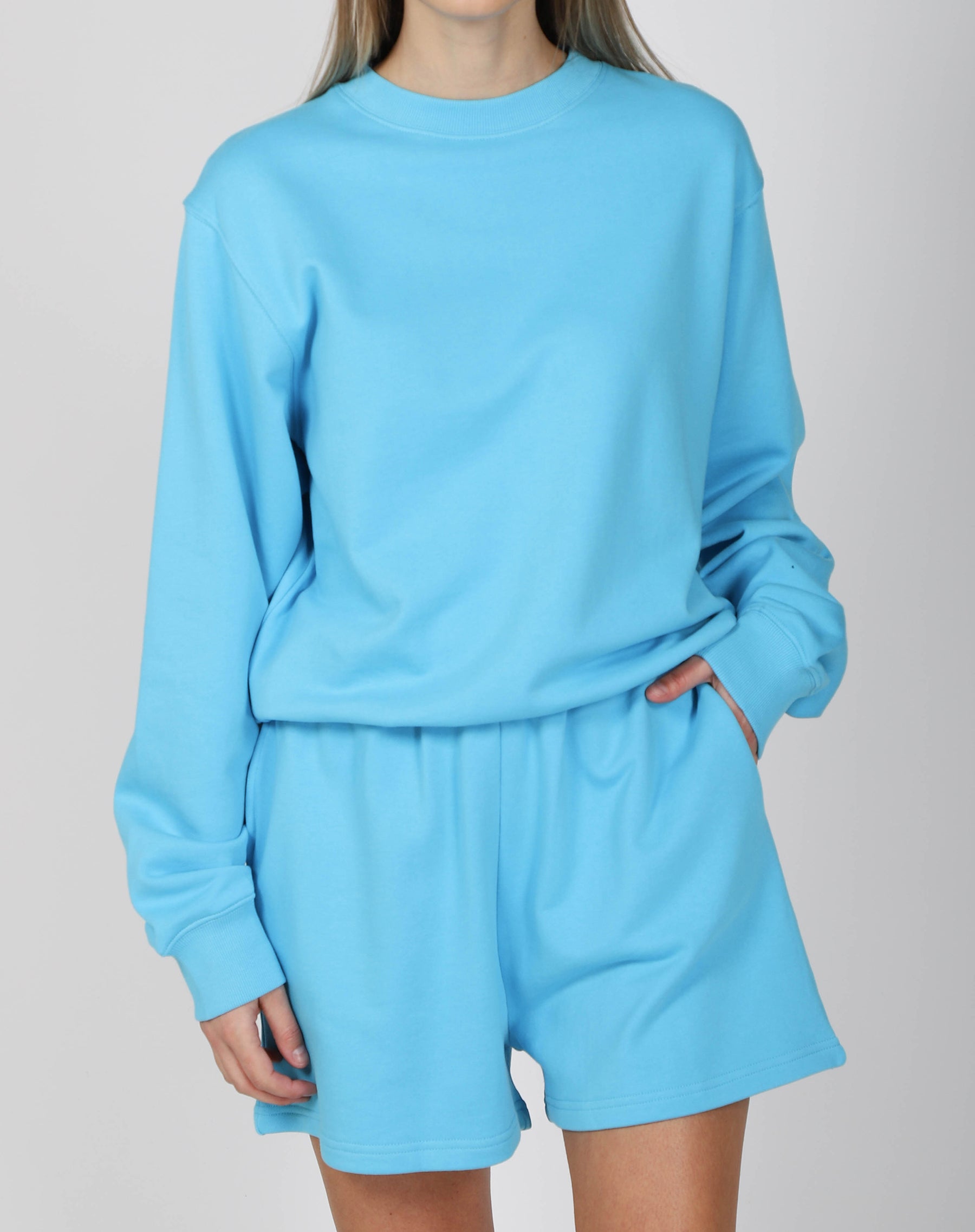 The Best Friend Crew Neck Sweatshirt | Mediterranean Blue
