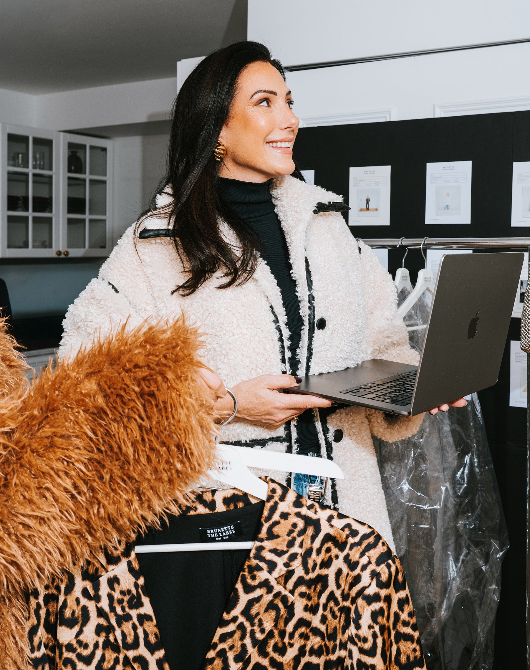 Etta Sherpa Jacket – BRUNETTE The Label