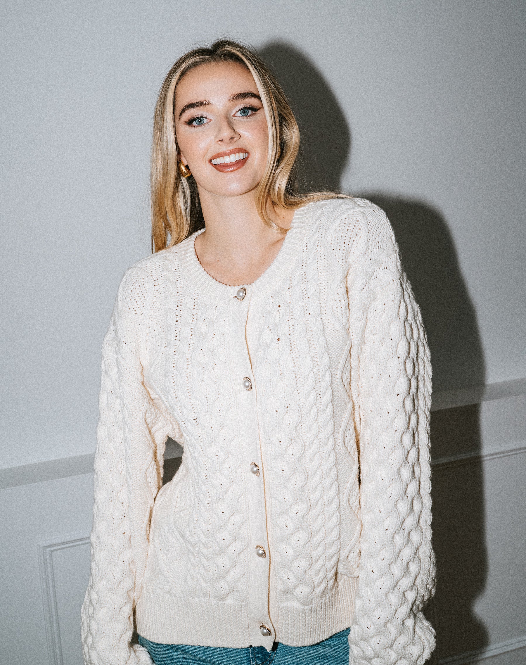 Stella Cardigan – BRUNETTE The Label