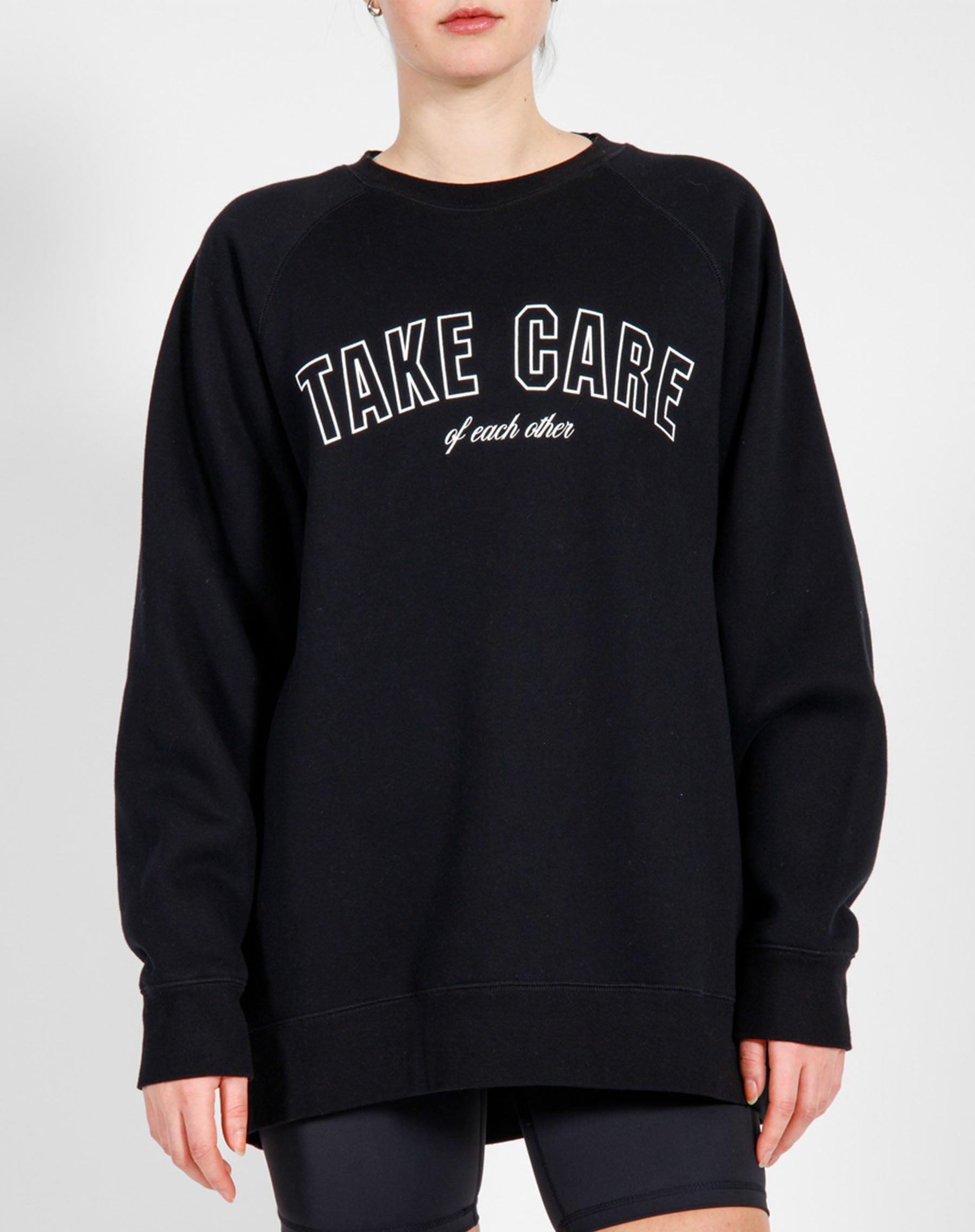 "Take Care of Each Other" Not Your Boyfriend's Sweatshirt | Black