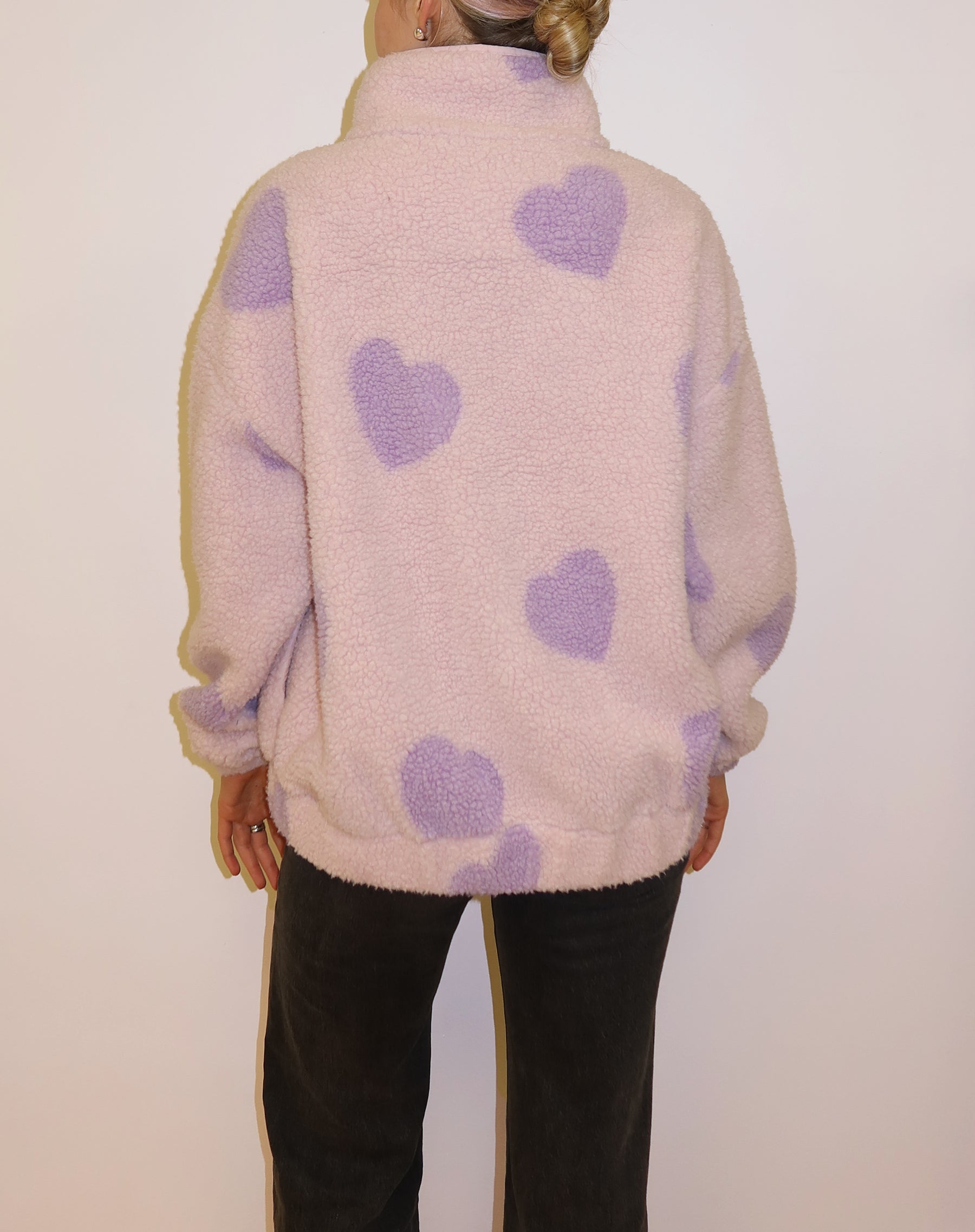 All Over Heart Sherpa Jacket