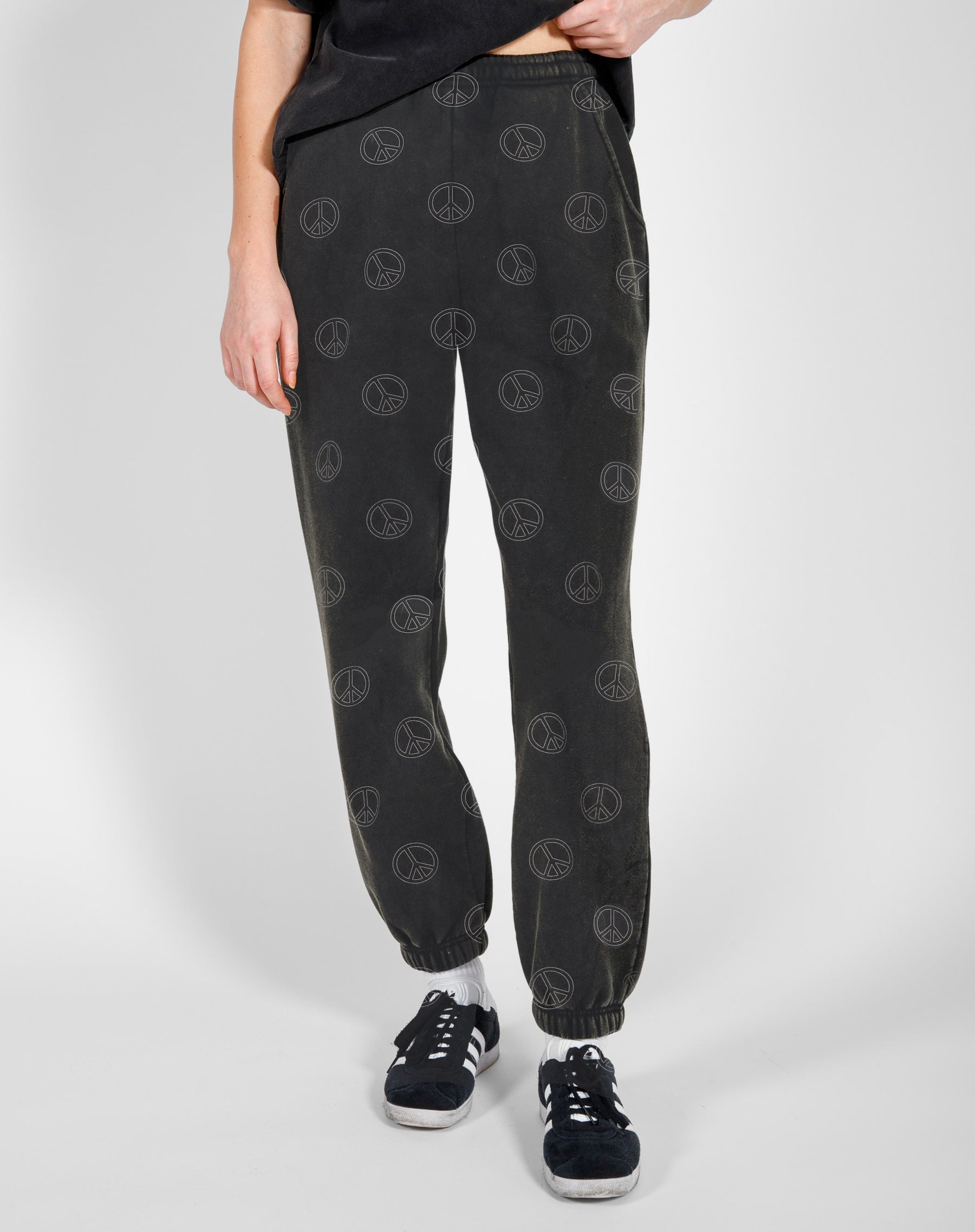 The 'ALL OVER PEACE SIGN' Oversized Joggers