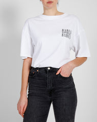 The "Babes Supporting Babes" Oversized Boxy Tee | White