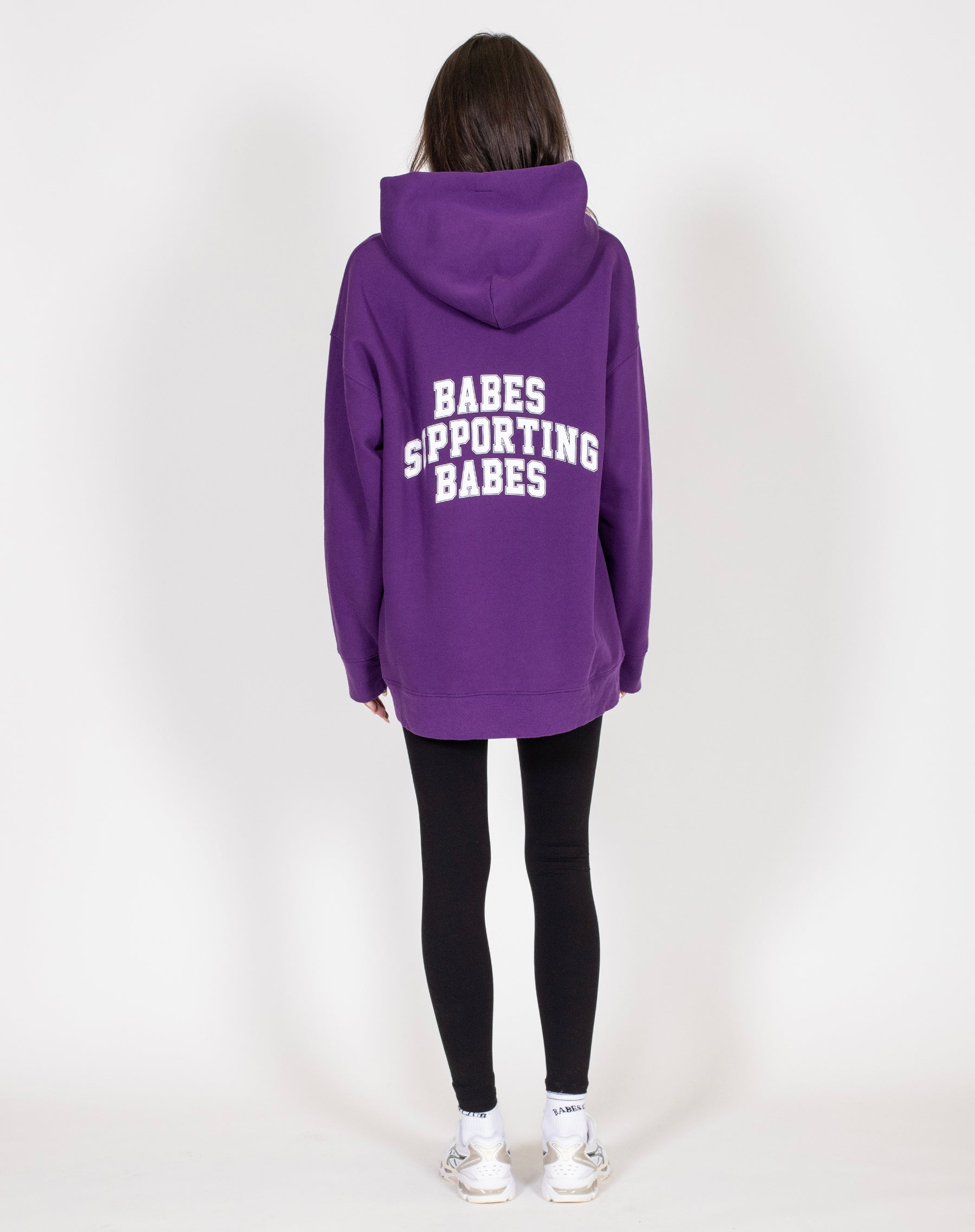The "BABES SUPPORTING BABES" Big Sister Hoodie | Ultraviolet