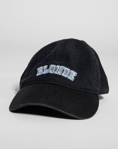 The "BRUNETTE" Baseball Cap | Black Denim