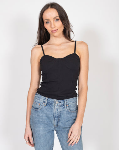 The Cropped Ribbed Tee | Bubble Gum