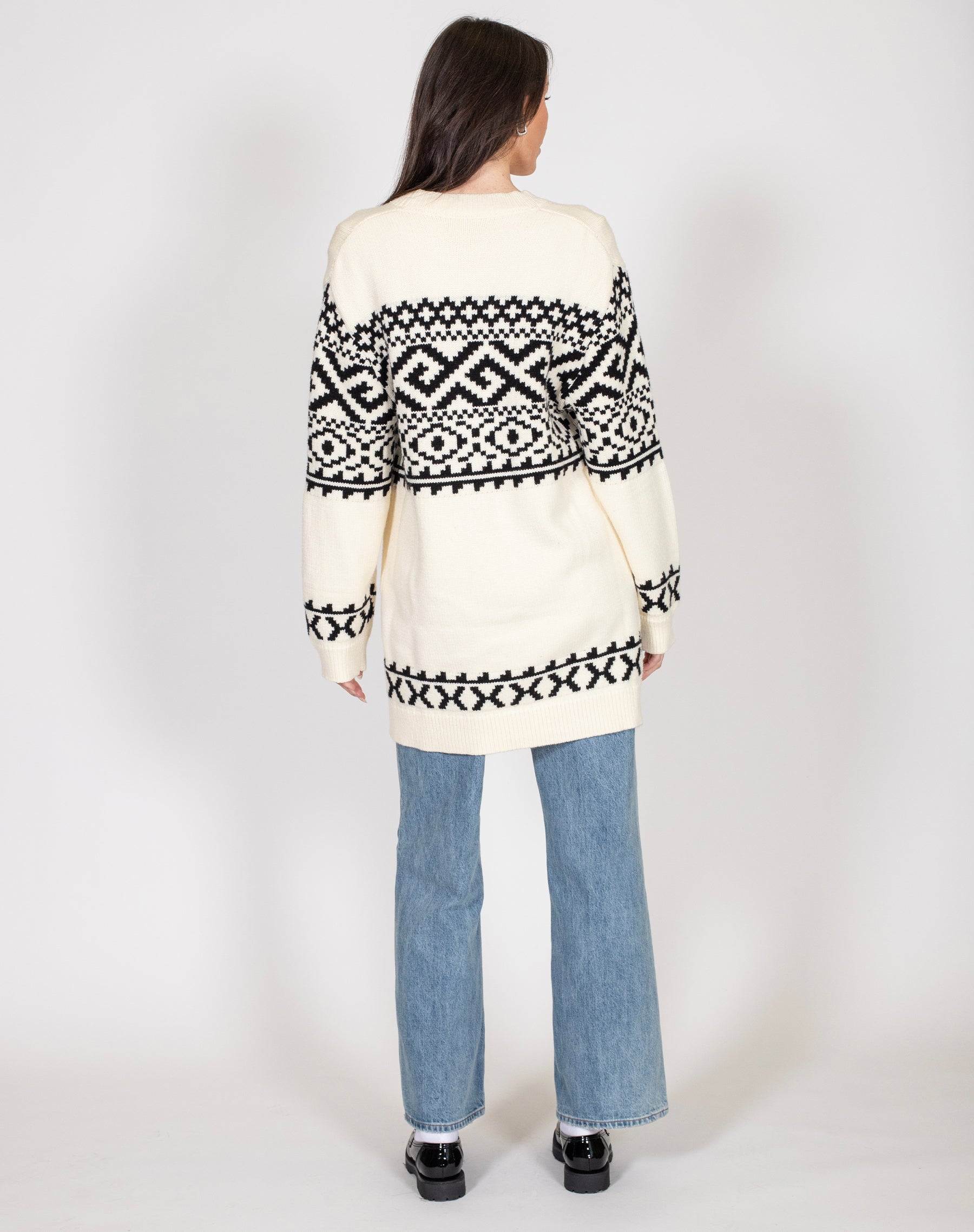 Fair Isle Knit Cardigan