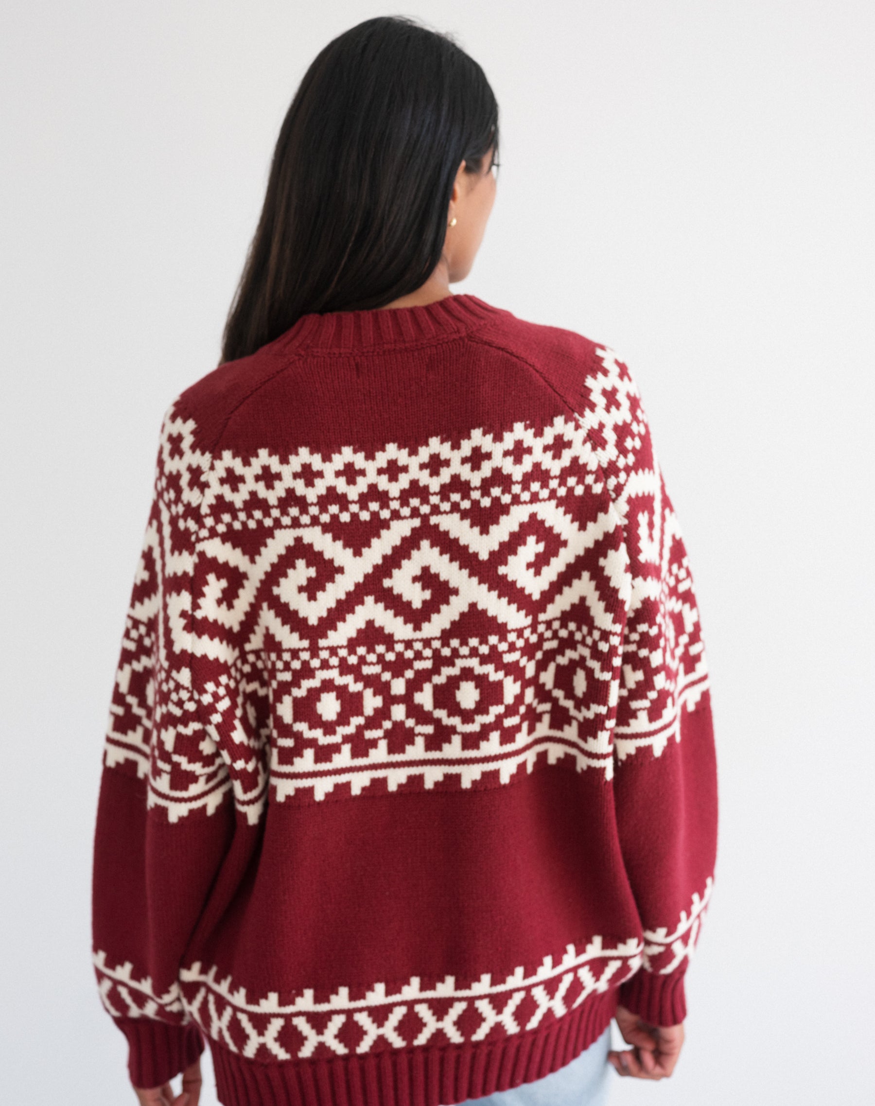 Fair Isle Knit Sweater – BRUNETTE The Label