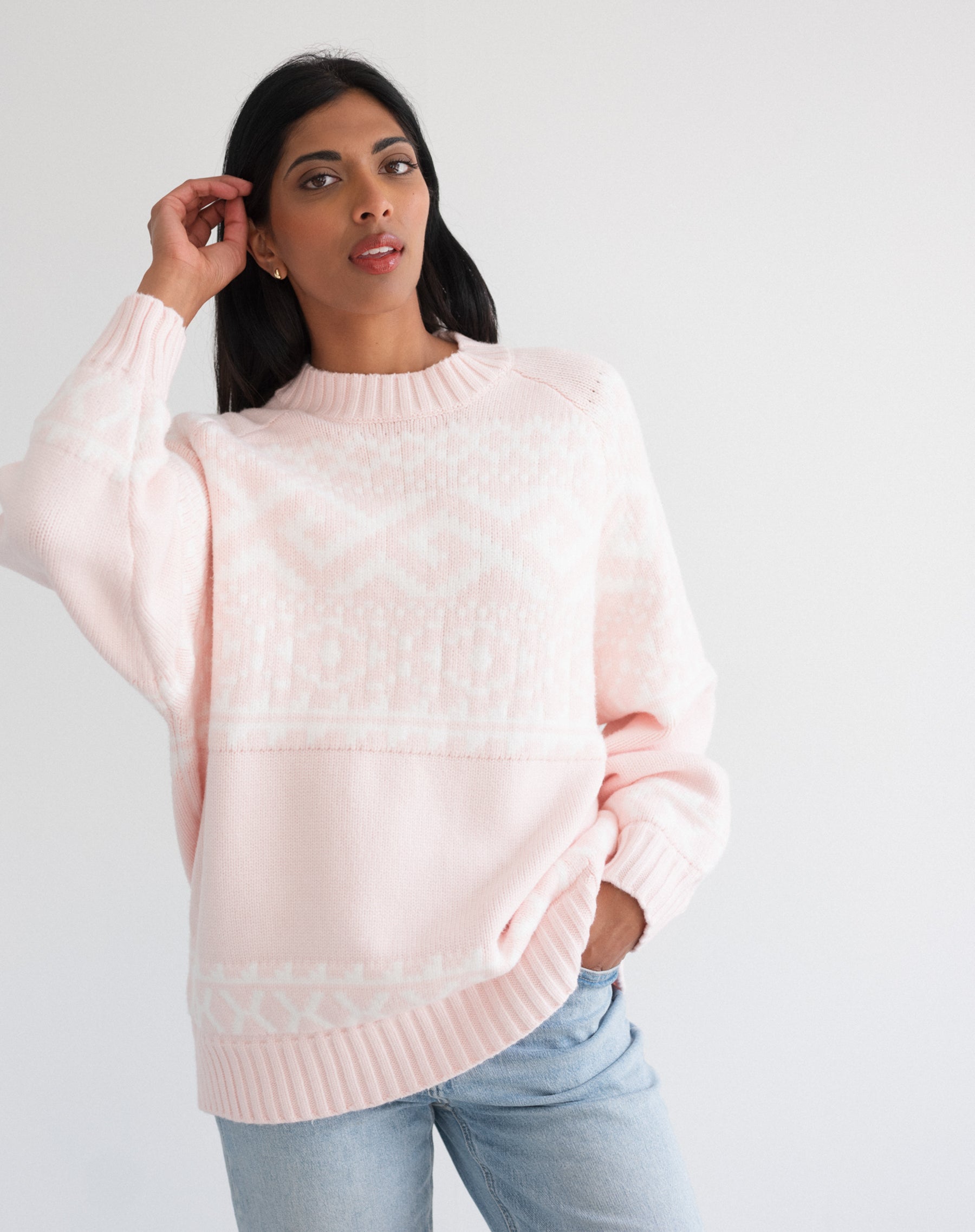 Fair Isle Knit Sweater – BRUNETTE The Label