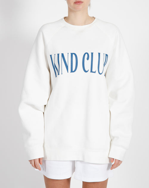 The "KIND CLUB" Not Your Boyfriend's Crew Neck Sweatshirt | Coconut Cream & French Blue