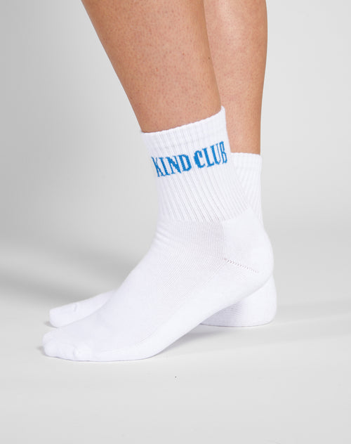 The "KIND CLUB" Sock | White