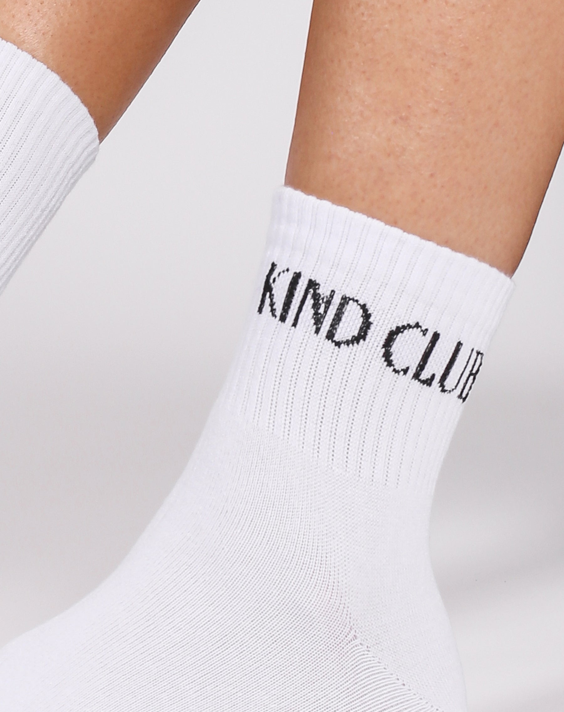 'Kind Club' Sock | White