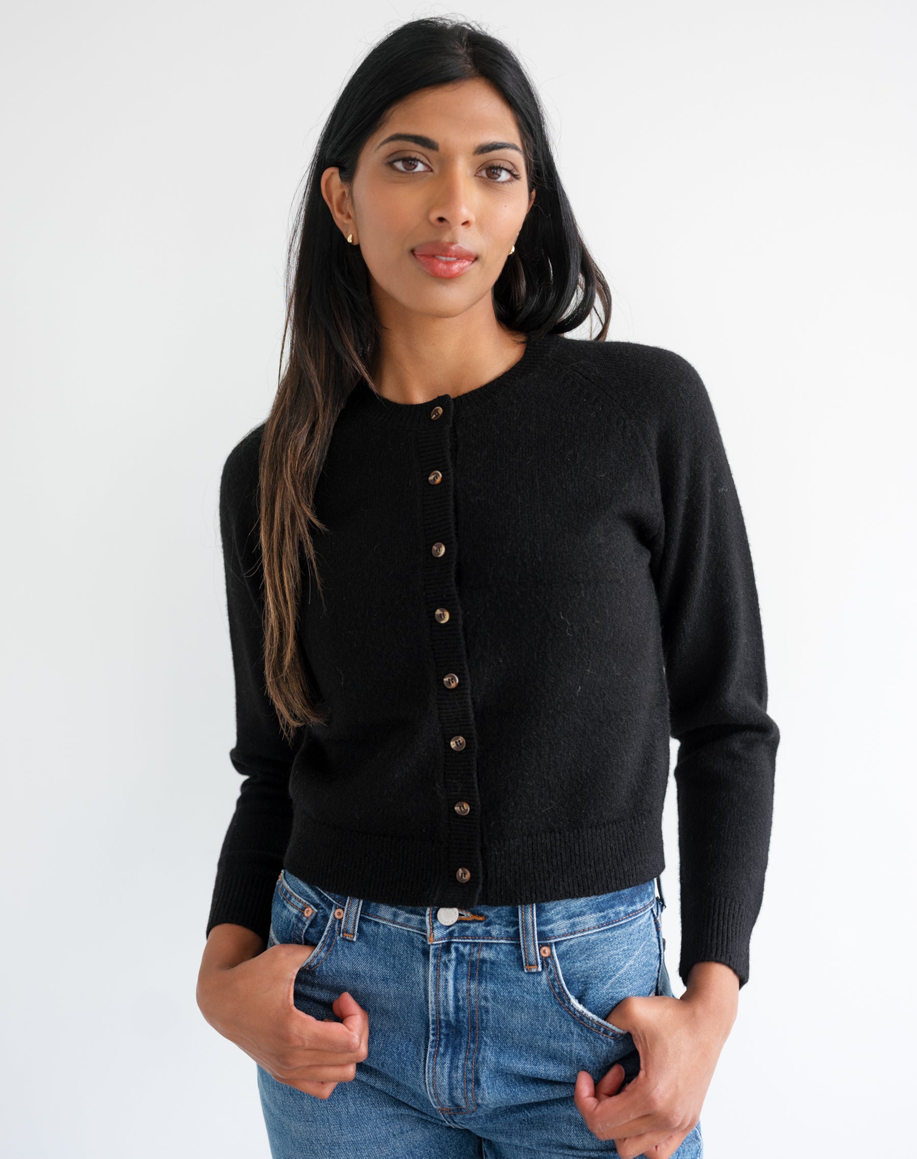 Little Sister Cardigan – BRUNETTE The Label