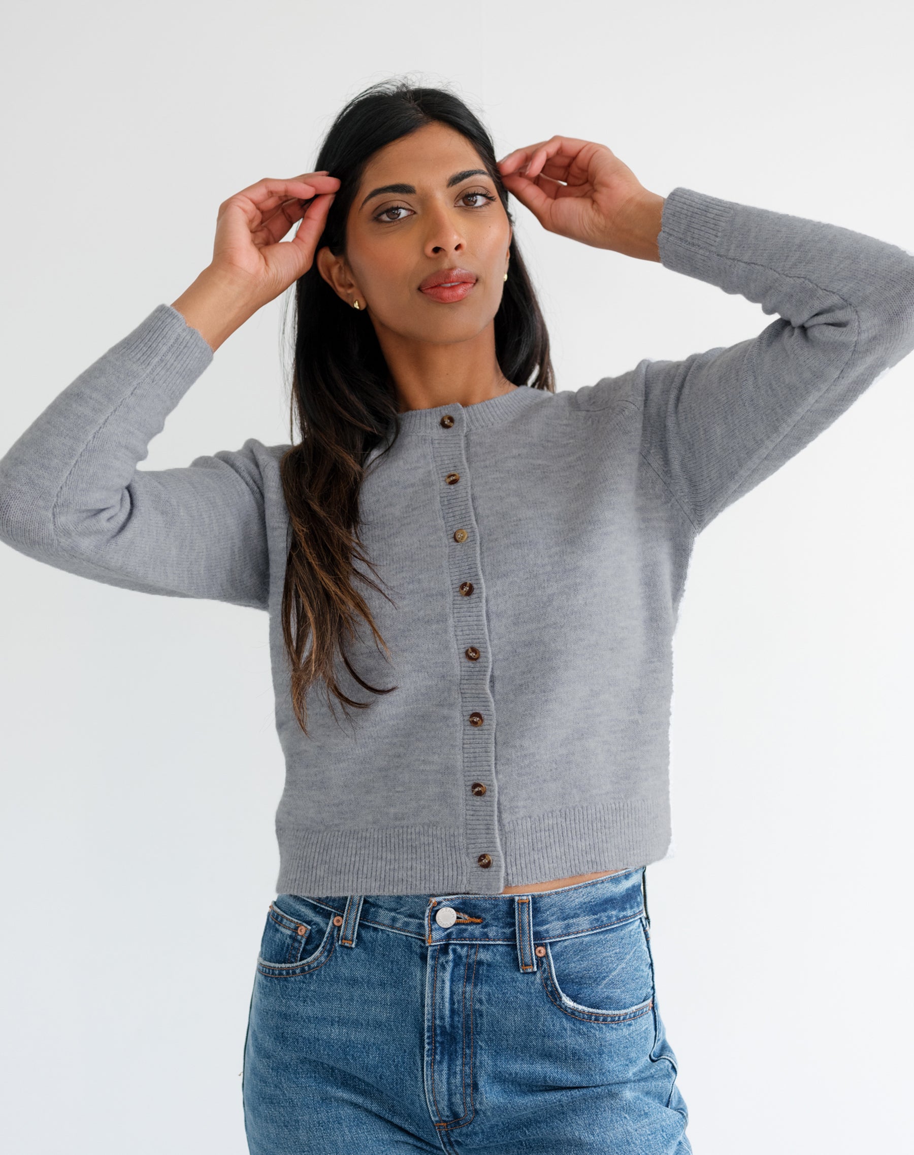 Little Sister Cardigan – BRUNETTE The Label