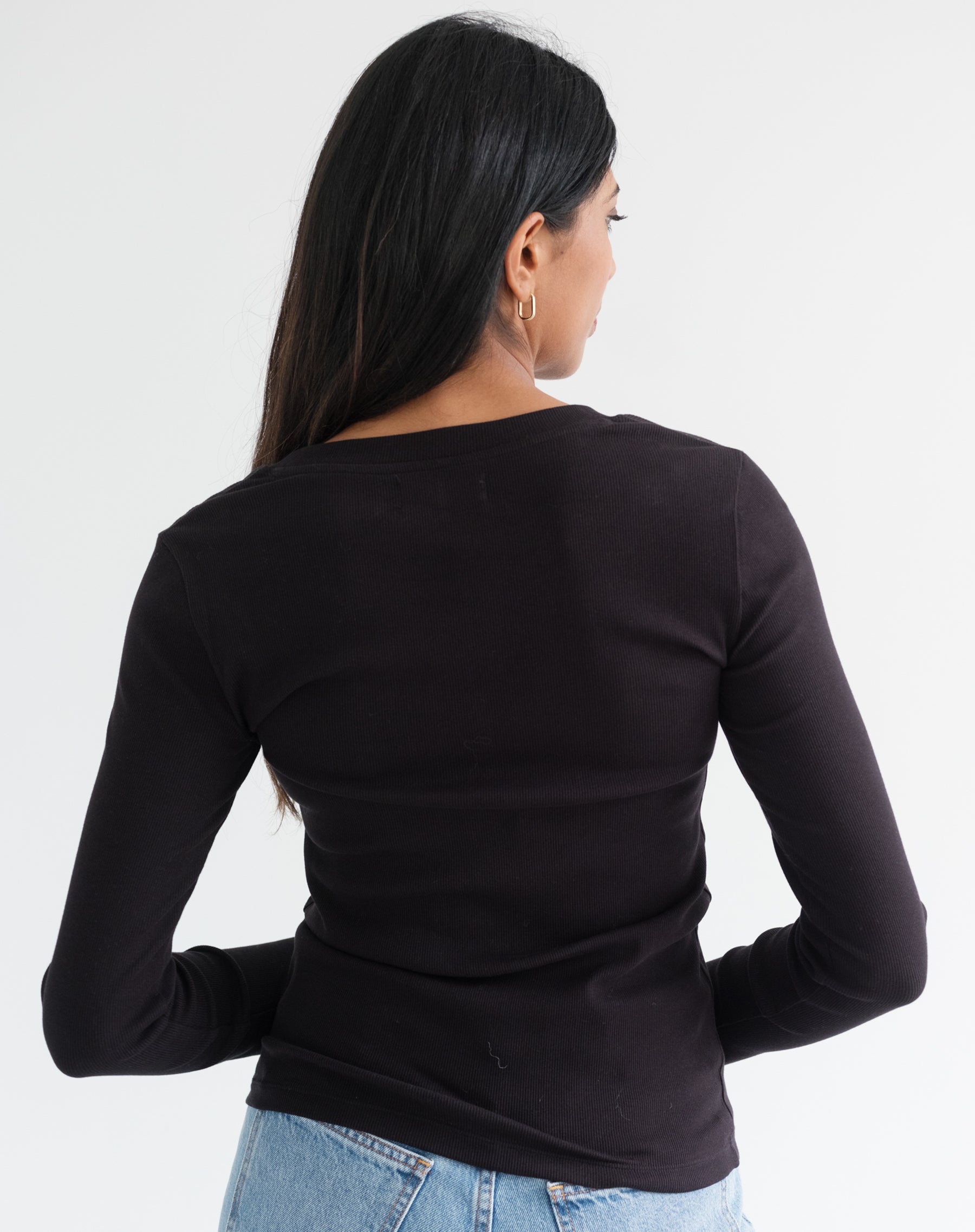 Ribbed Long Sleeve Shirt