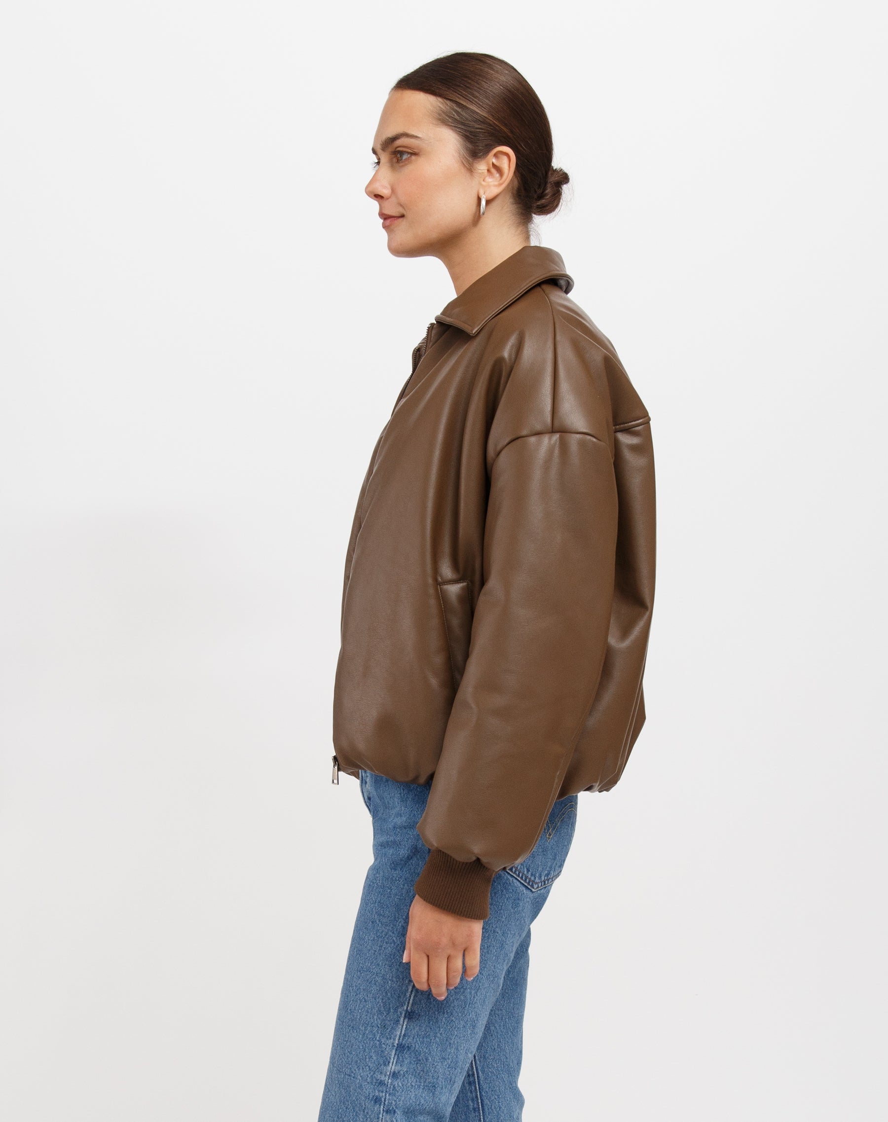 Miriam Vegan Leather Bomber