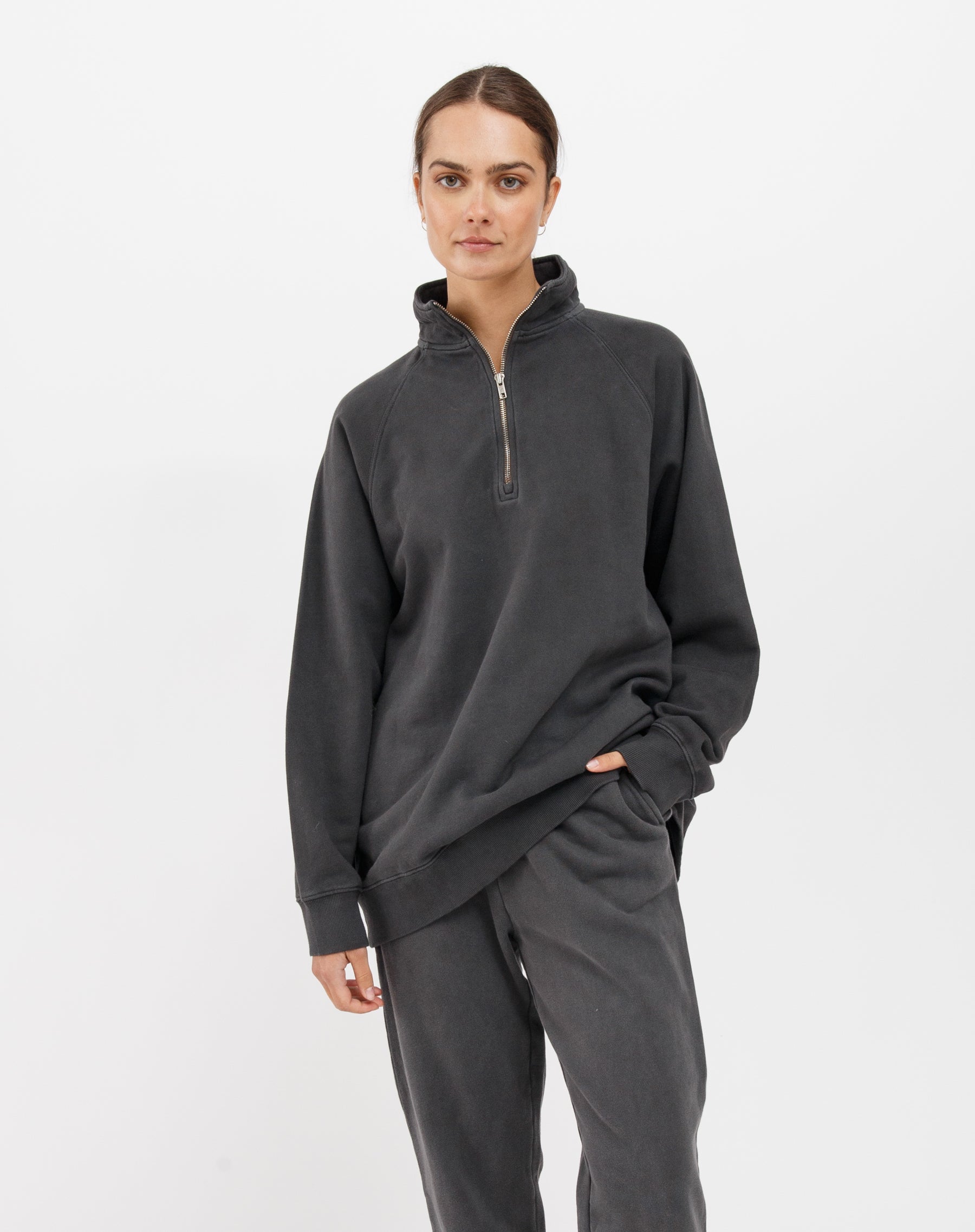 Not Your Boyfriend s Half Zip Sweatshirt