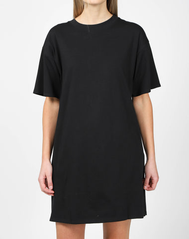 The "PATTI" Silk Button Up Dress | True Black