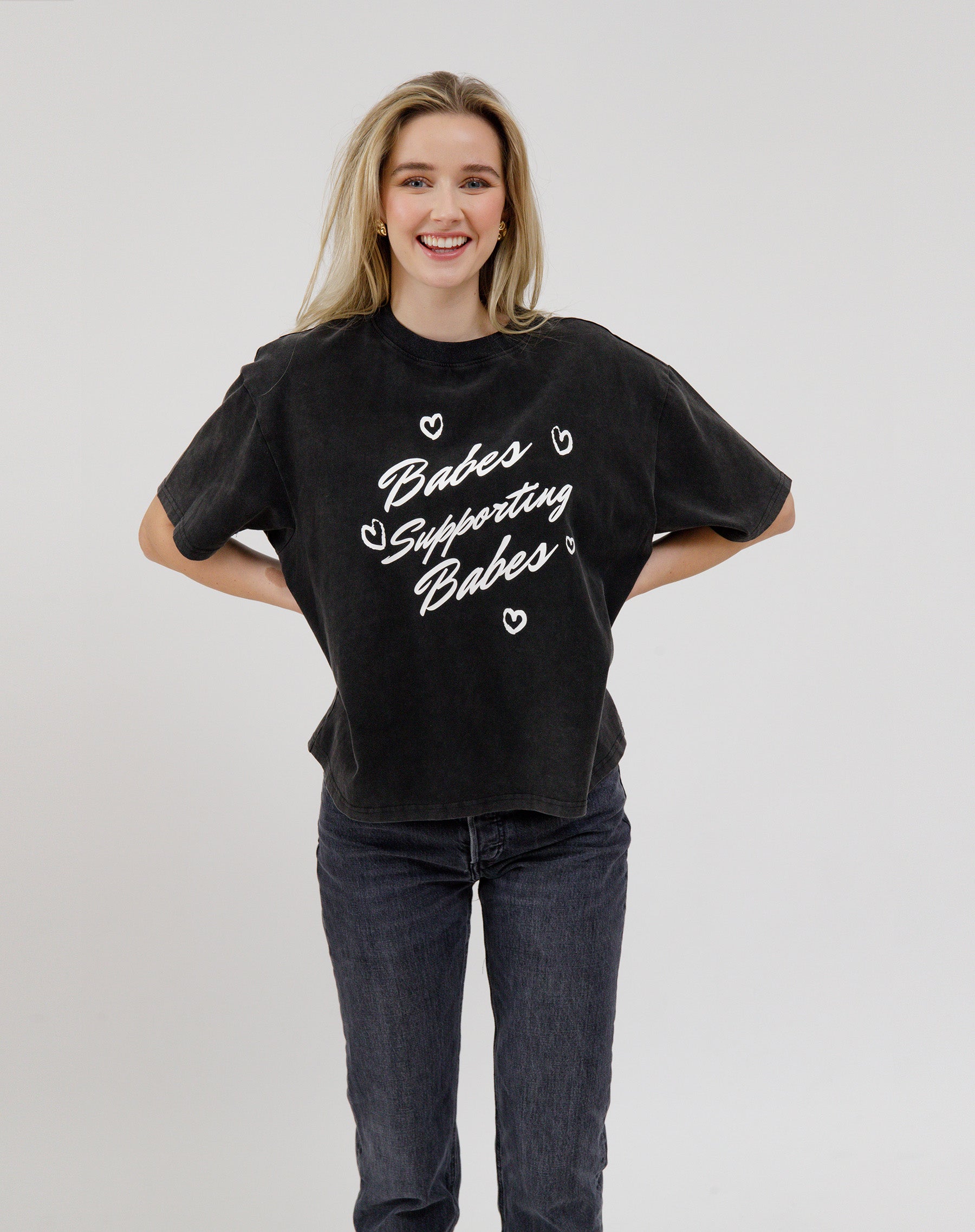 "Babes Supporting Babes" Boxy Tee