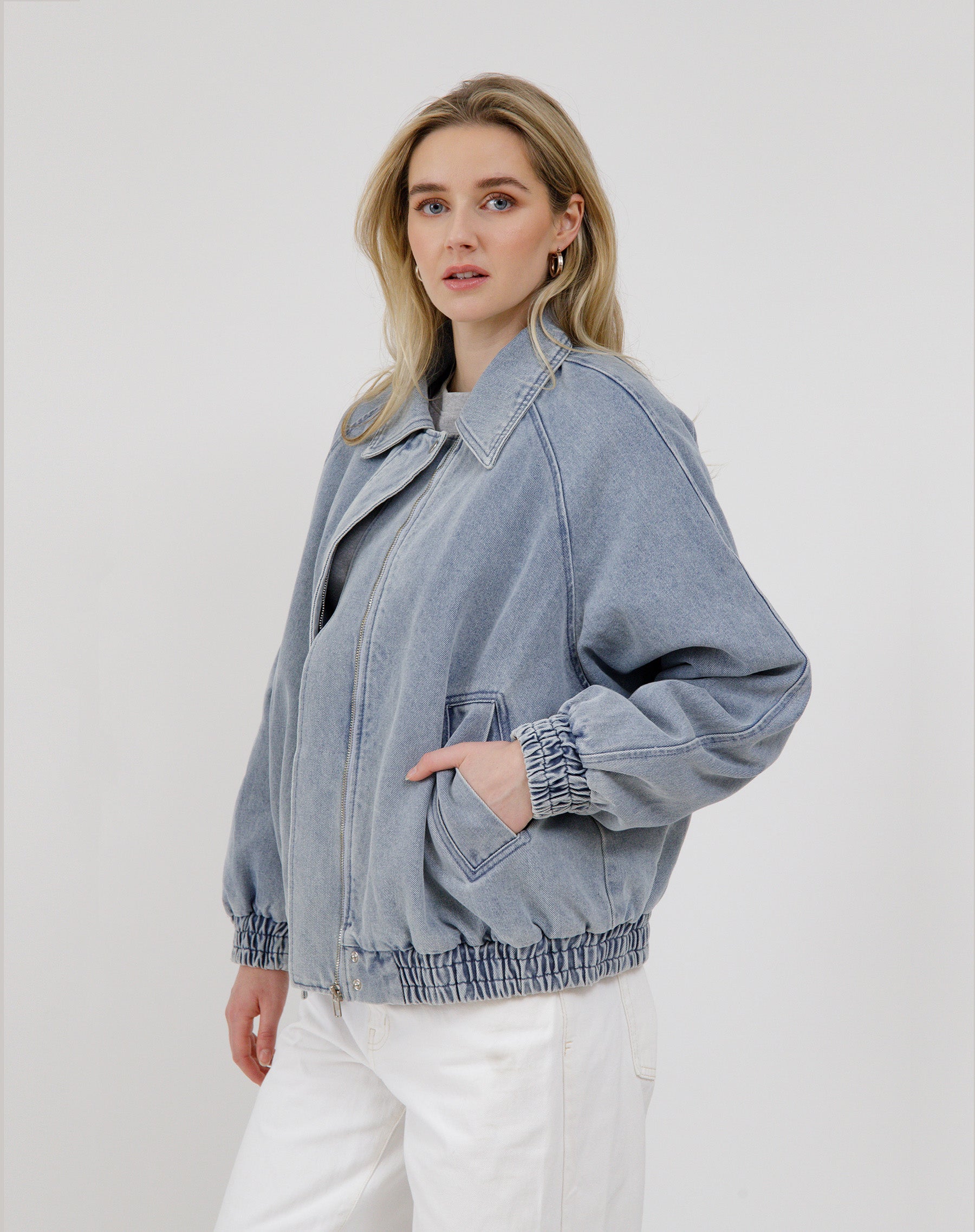 Denim Bomber Jacket