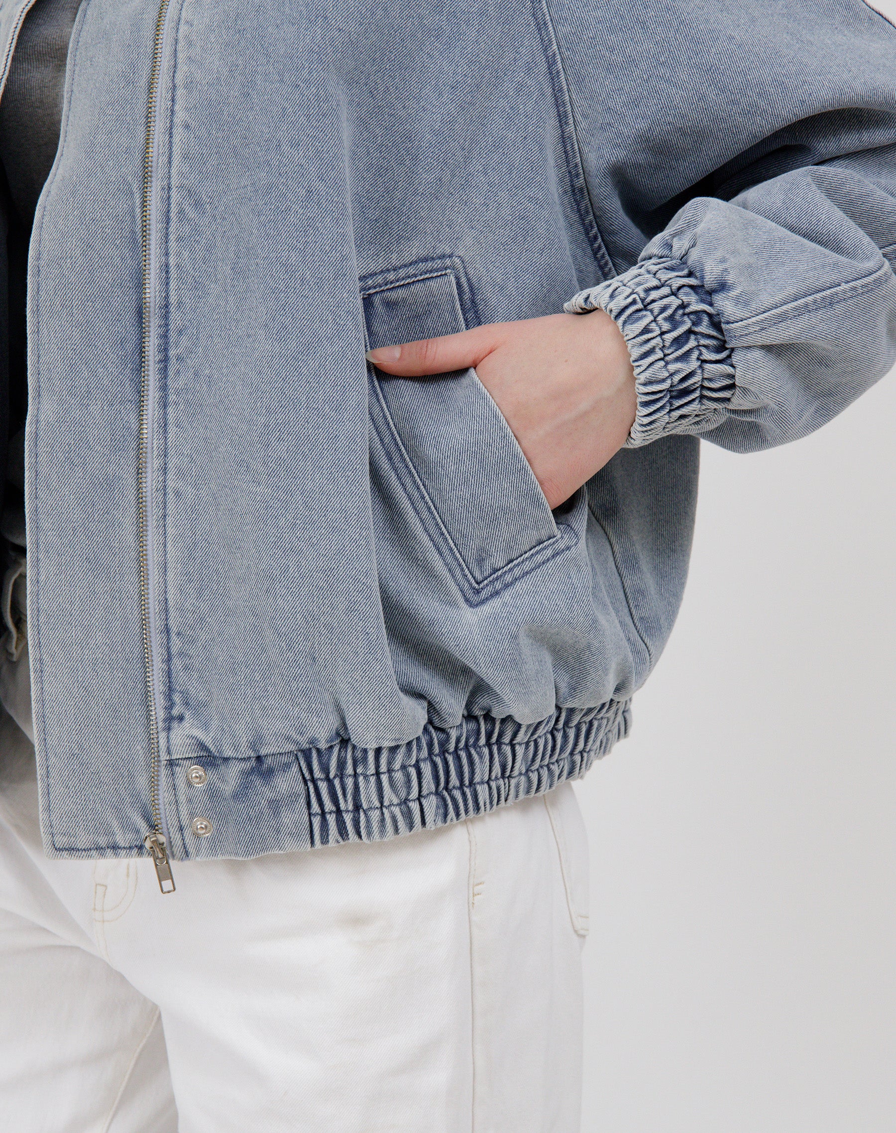 Denim Bomber Jacket