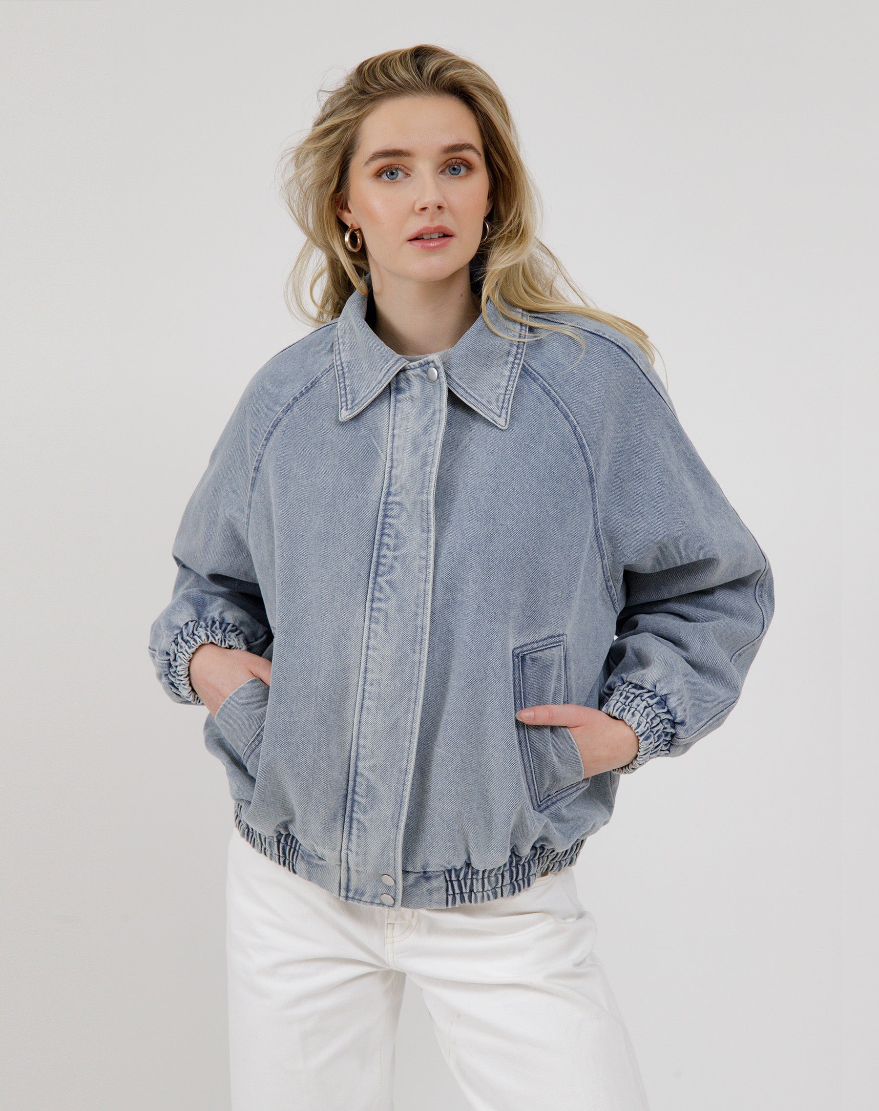 Denim Bomber Jacket