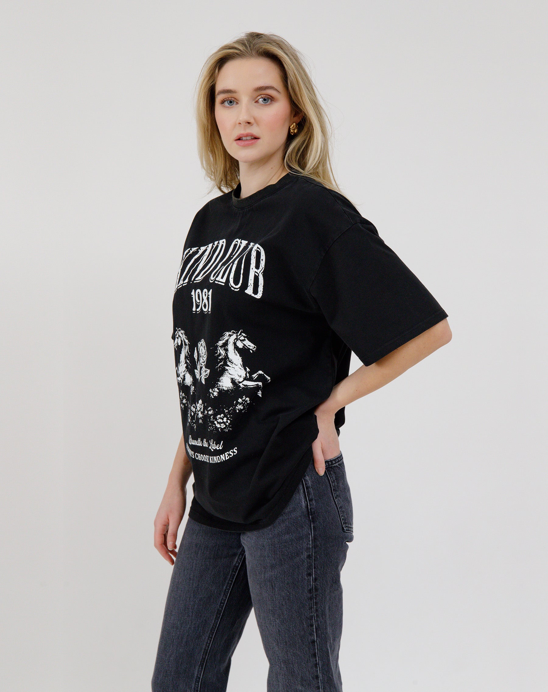 "Kind Club" Oversized Boxy Tee