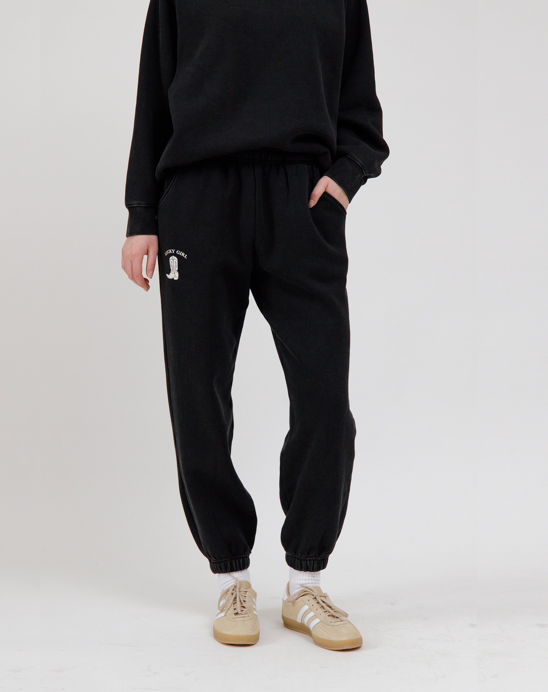 "Lucky Girl" Oversized Jogger