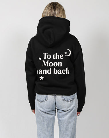 ‘To the Moon and Back’ Classic Hoodie | Pebble Grey