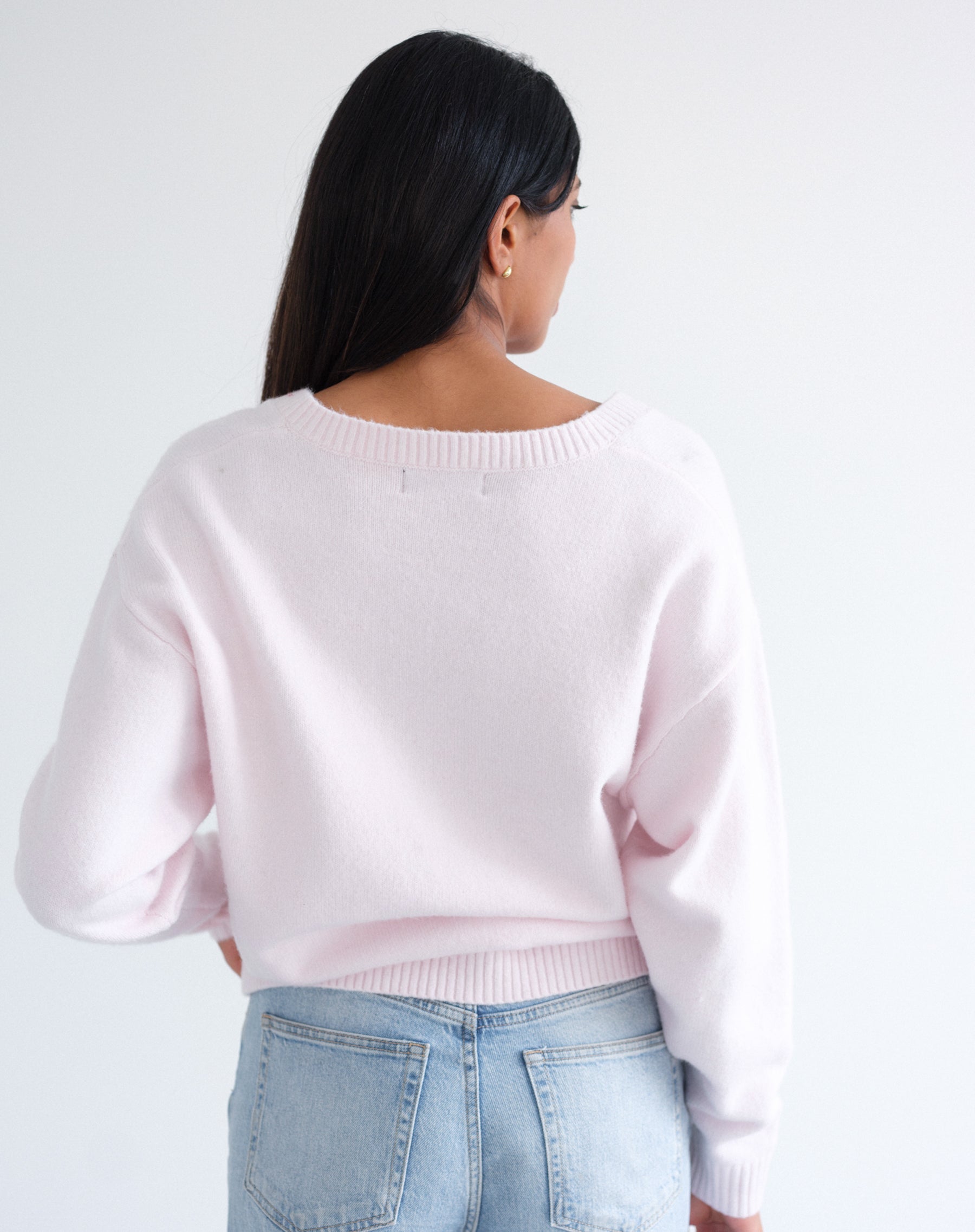 V-Neck Boxy Sweater